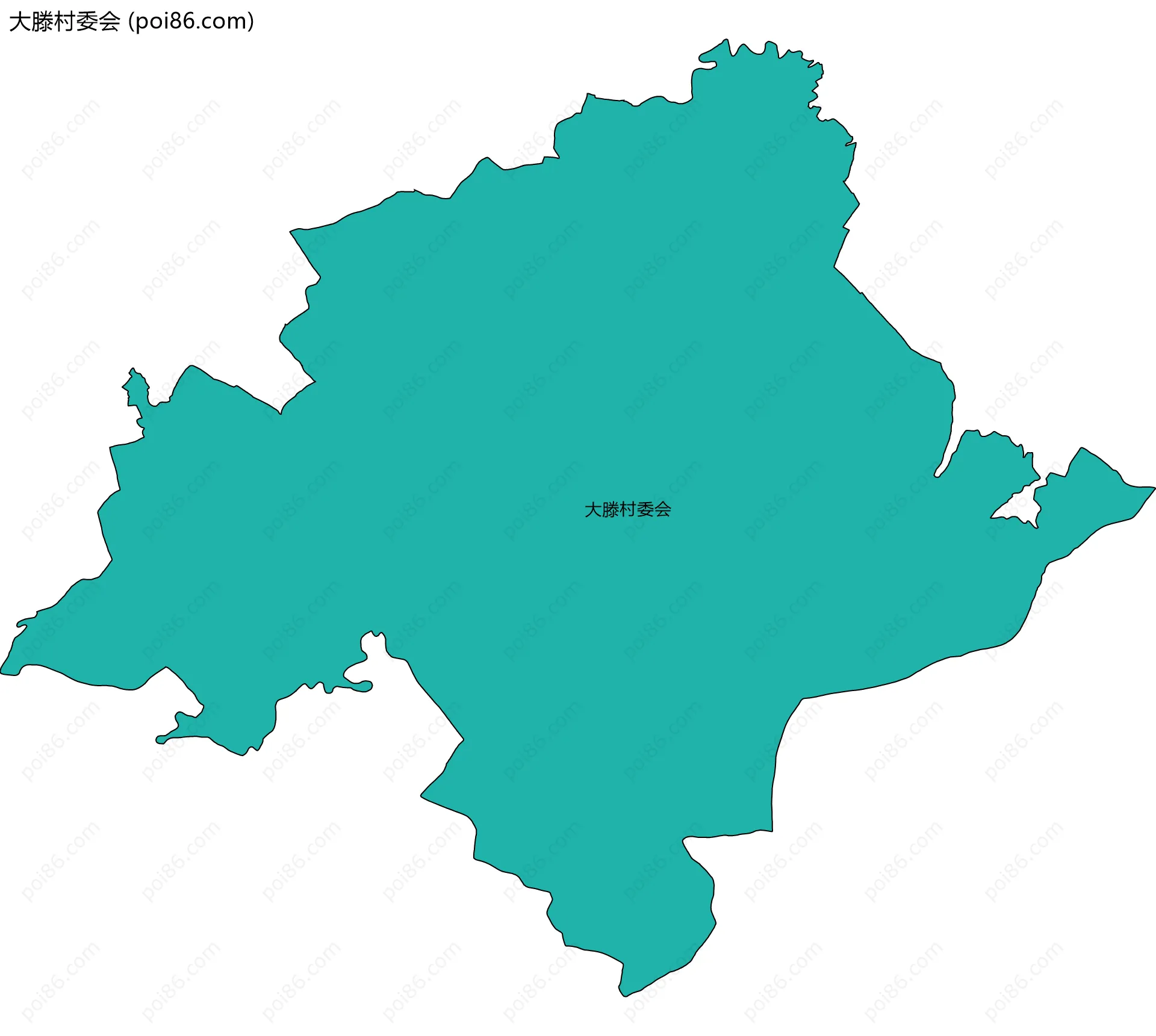 大滕村委会边界地图