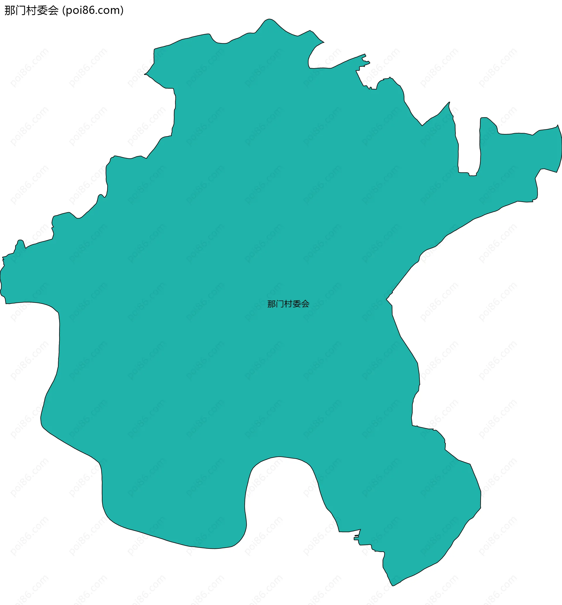 那门村委会边界地图