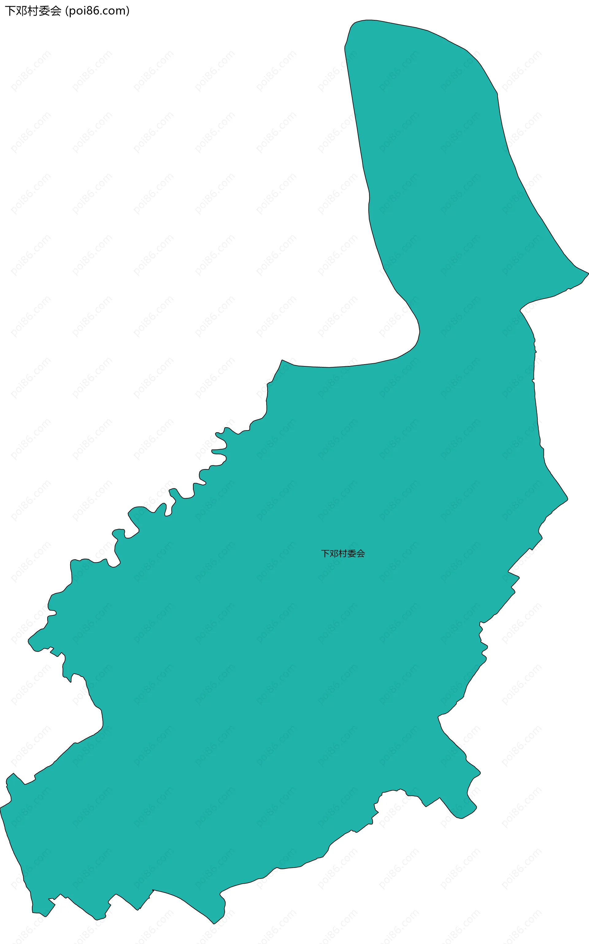 下邓村委会边界地图