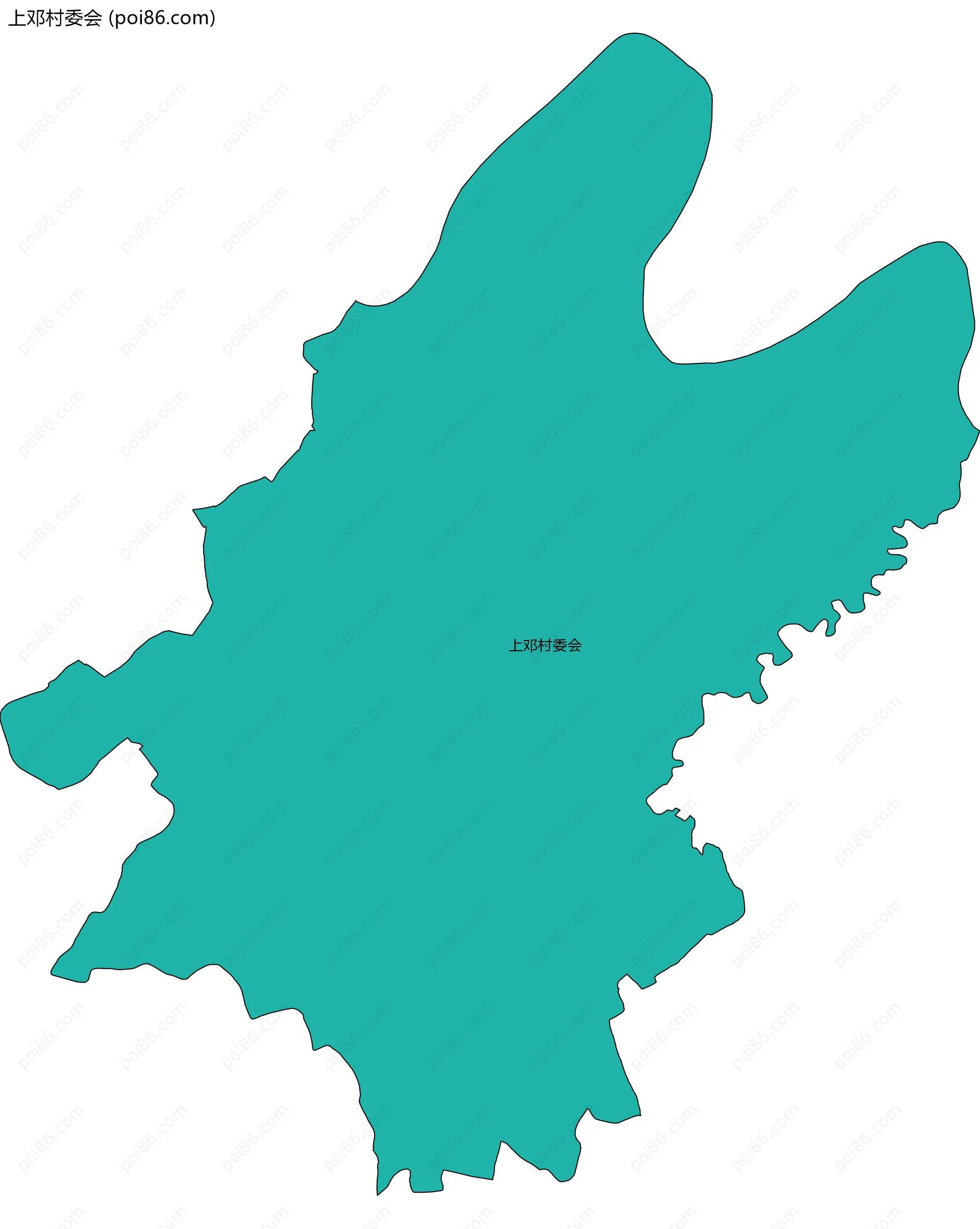 上邓村委会边界地图