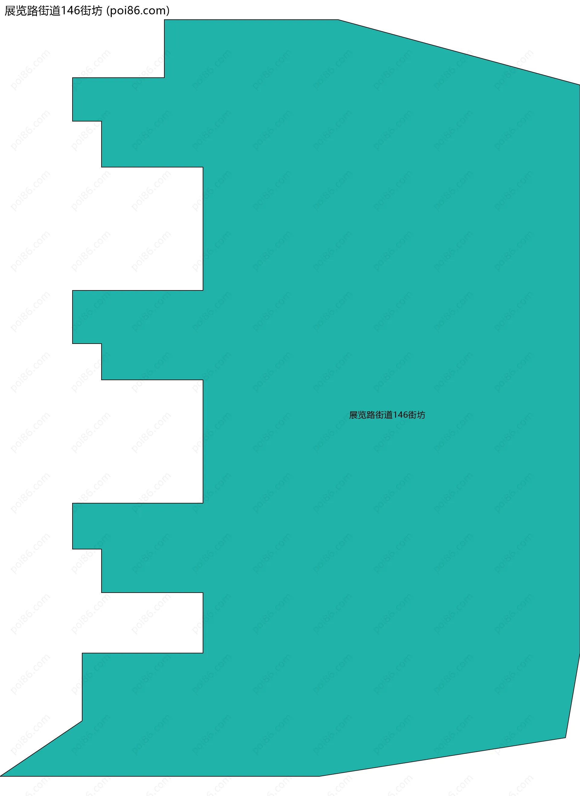 展览路街道146街坊边界地图