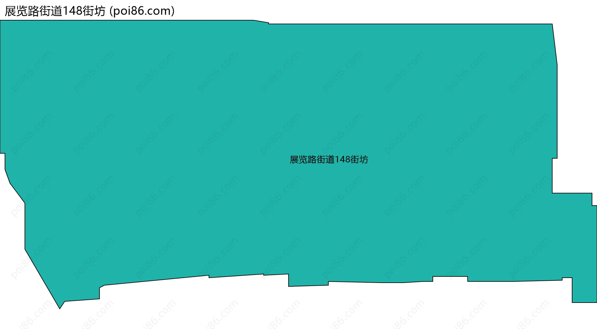 展览路街道148街坊边界地图