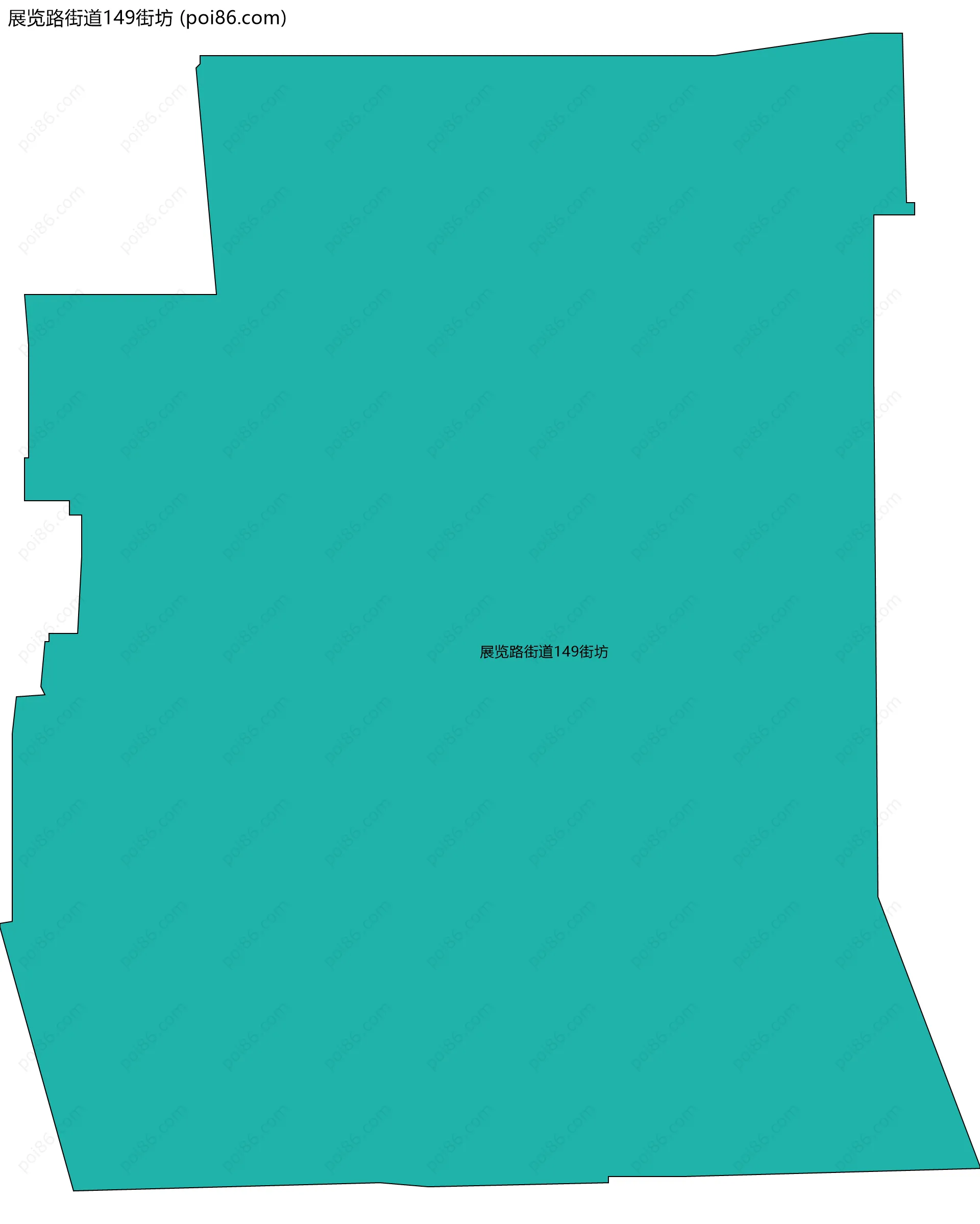 展览路街道149街坊边界地图