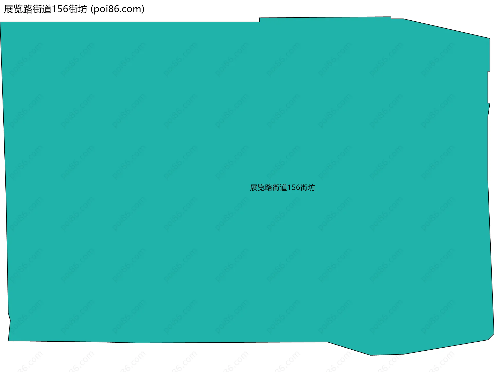 展览路街道156街坊边界地图
