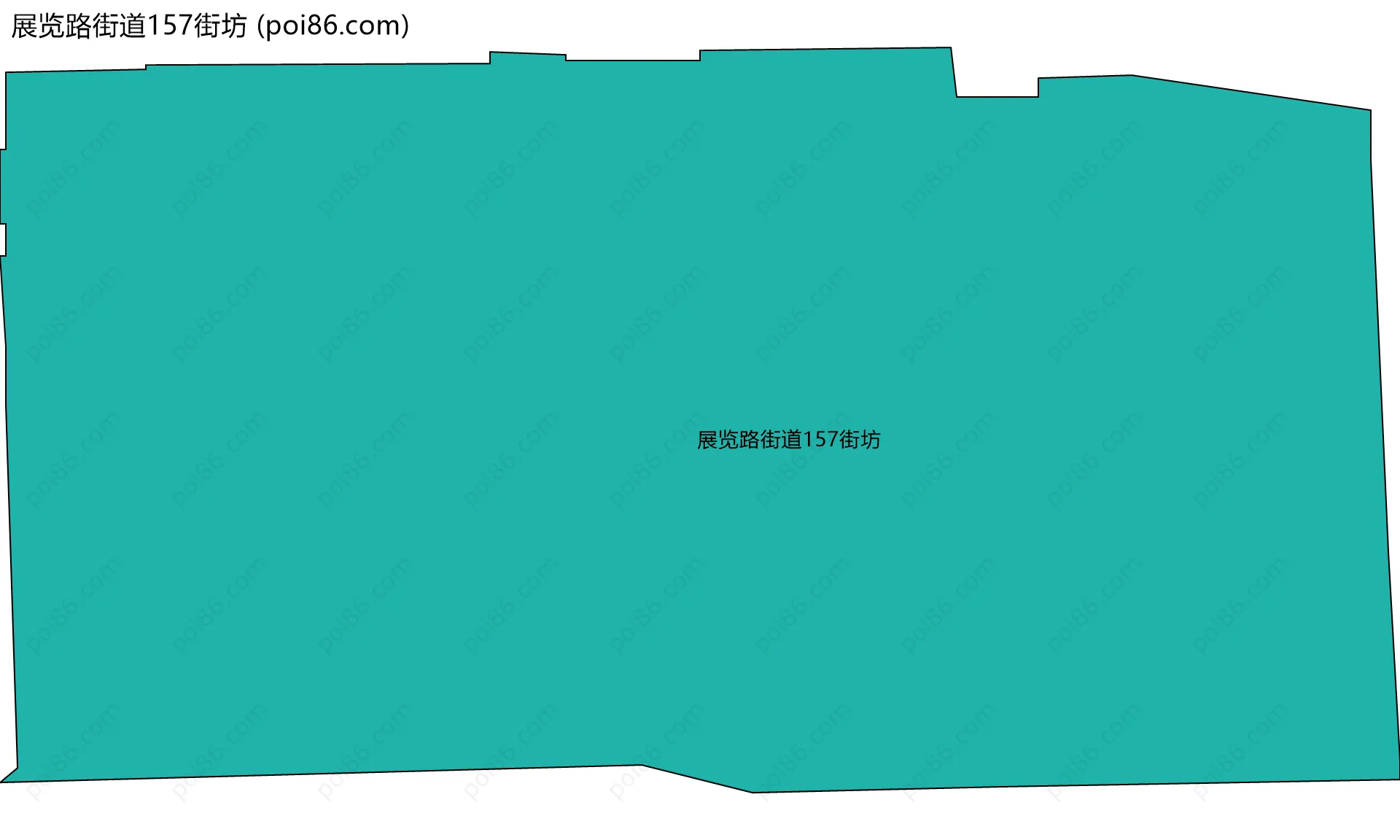 展览路街道157街坊边界地图