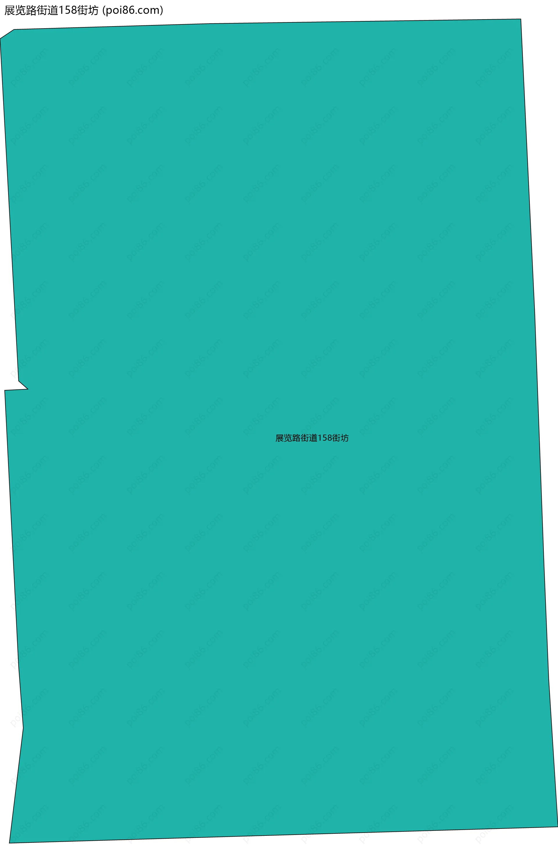 展览路街道158街坊边界地图