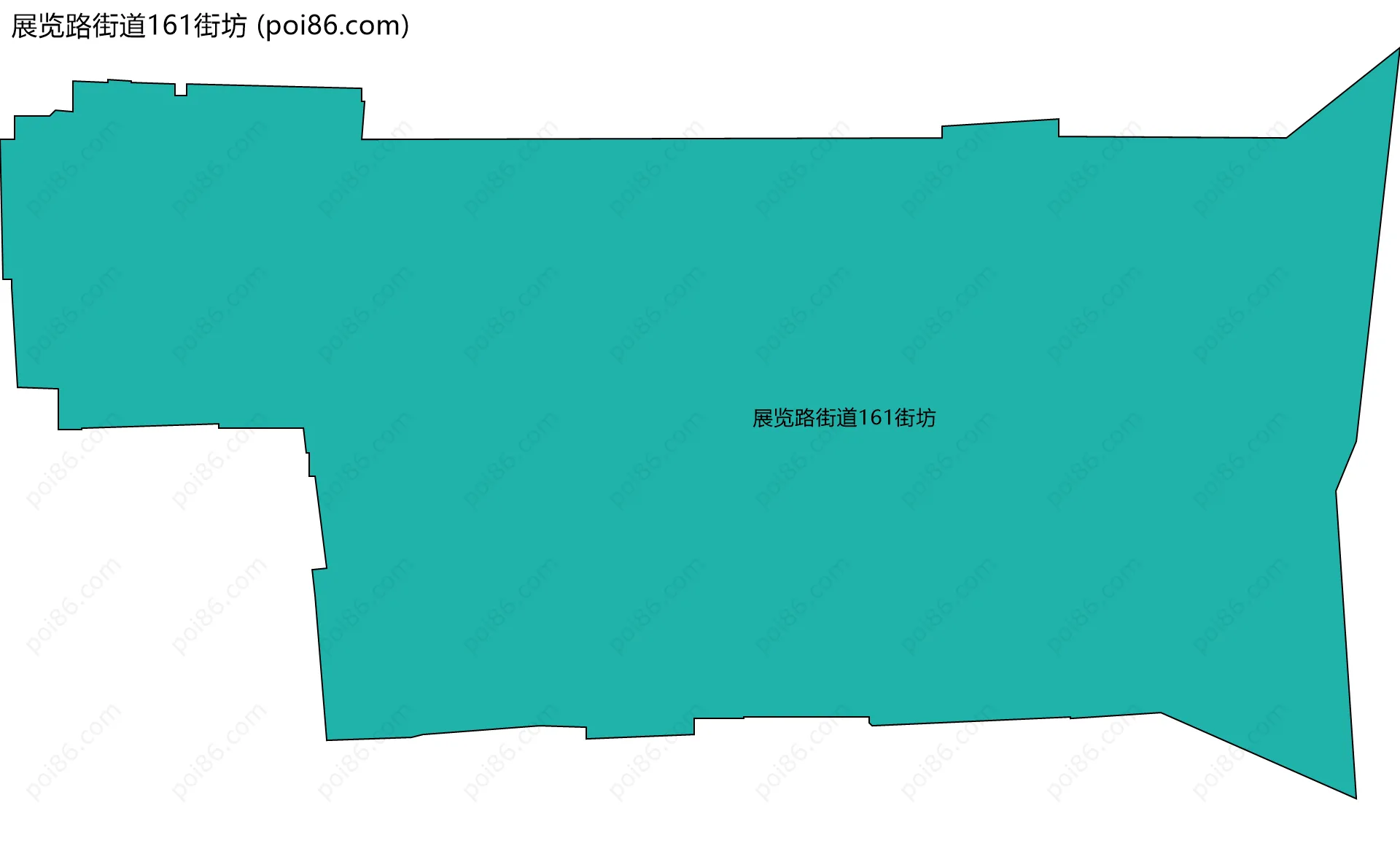 展览路街道161街坊边界地图