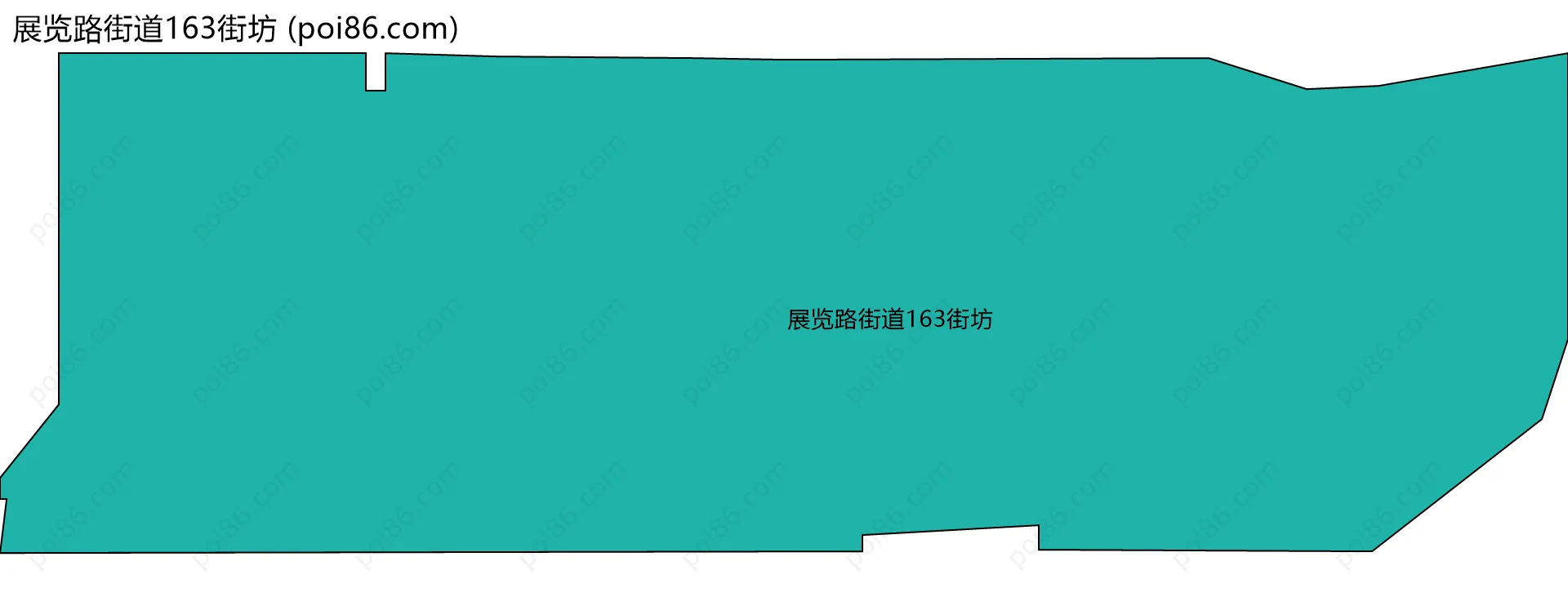 展览路街道163街坊边界地图