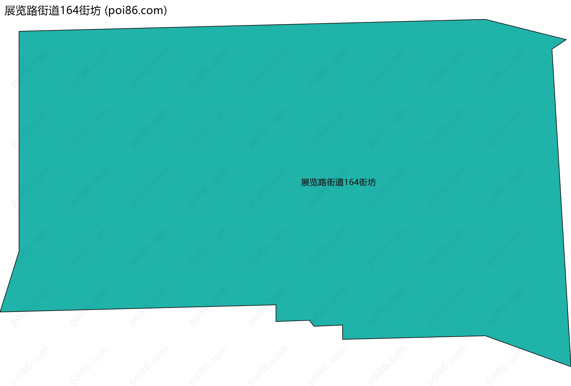 展览路街道164街坊边界地图