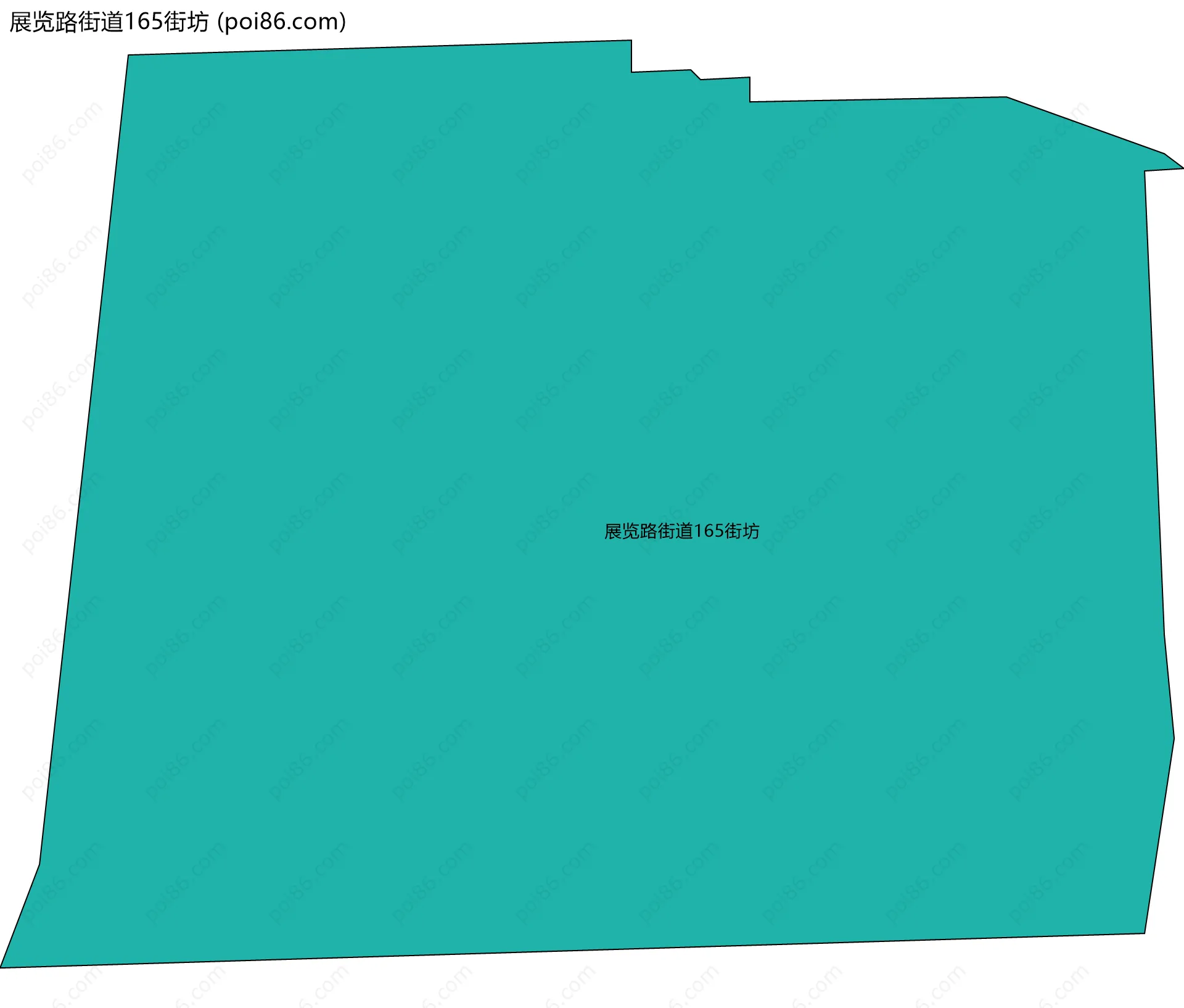 展览路街道165街坊边界地图