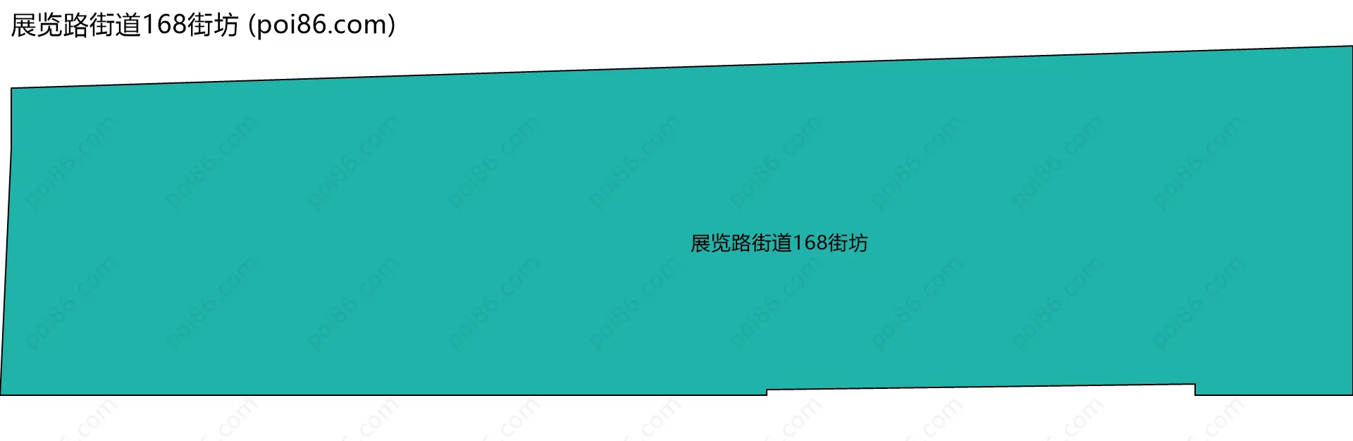 展览路街道168街坊边界地图