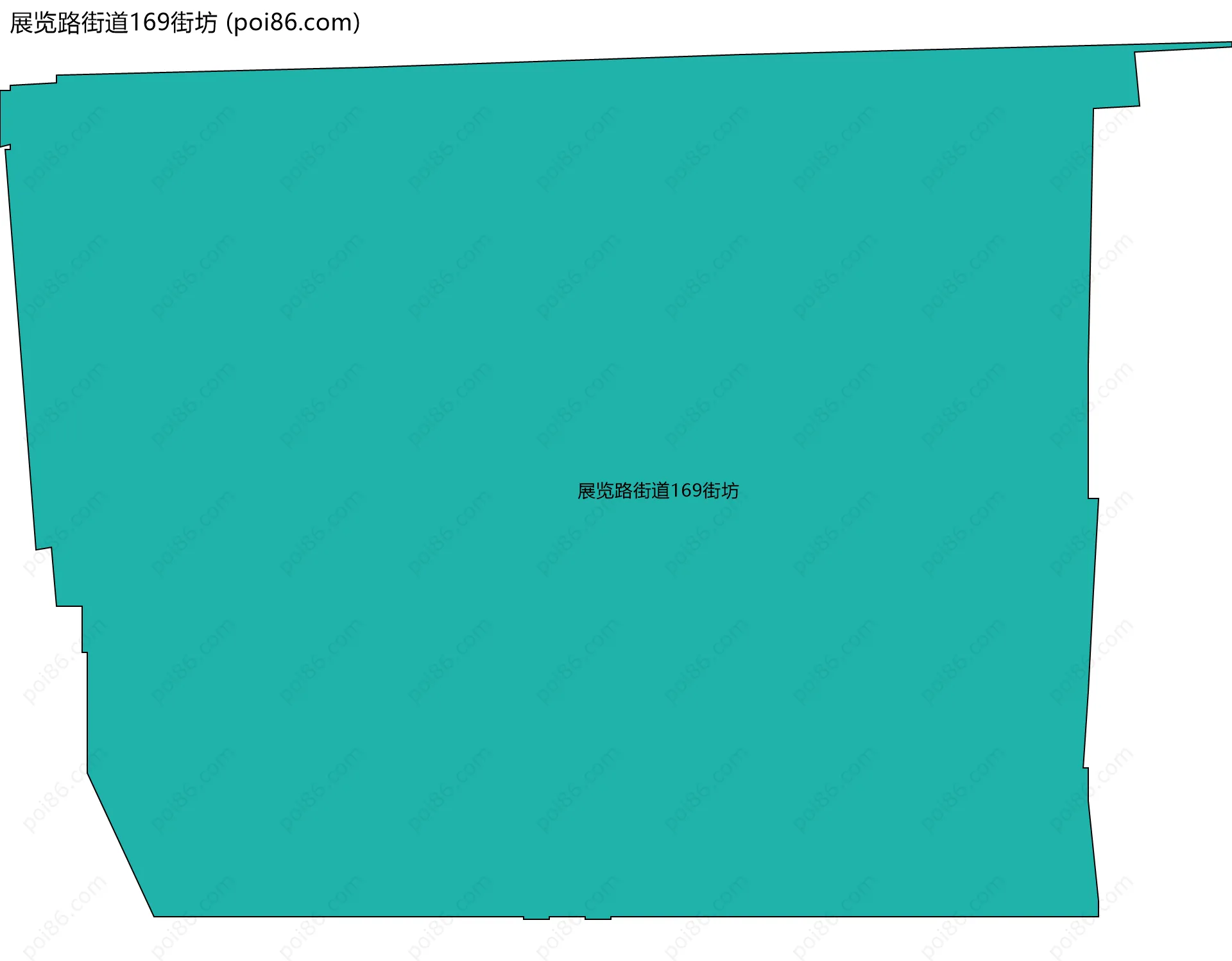 展览路街道169街坊边界地图