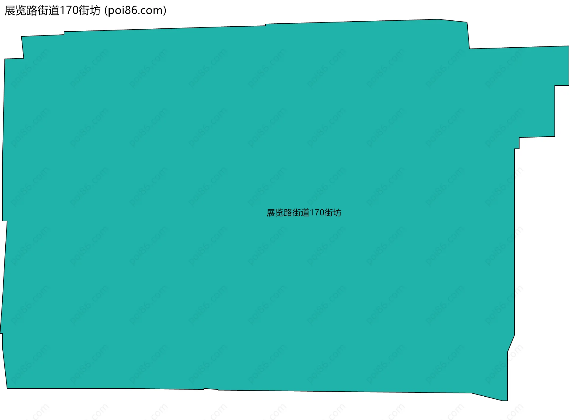 展览路街道170街坊边界地图