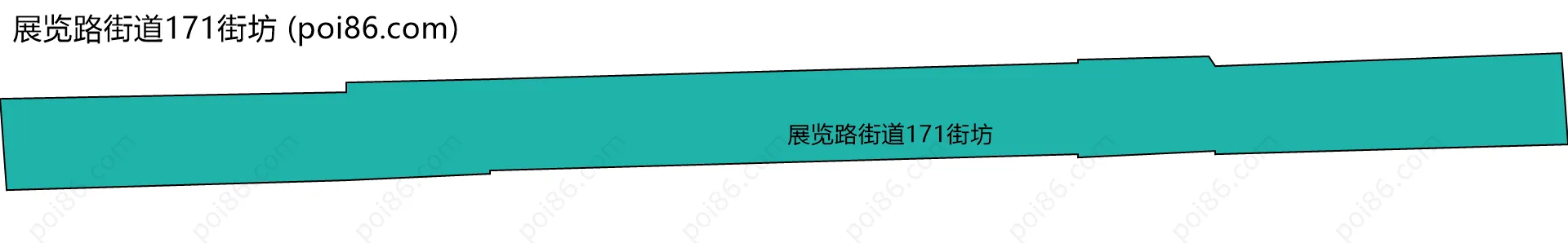 展览路街道171街坊边界地图