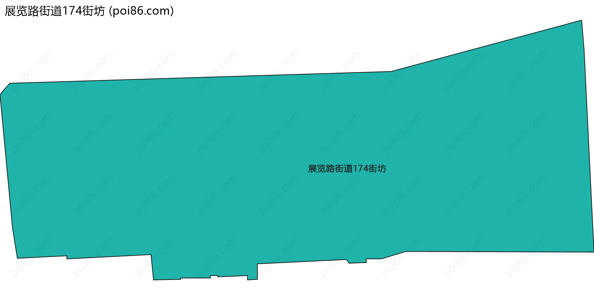 展览路街道174街坊边界地图