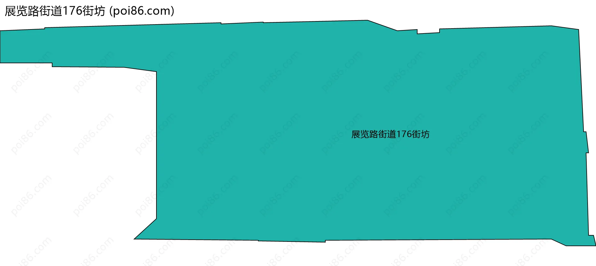 展览路街道176街坊边界地图