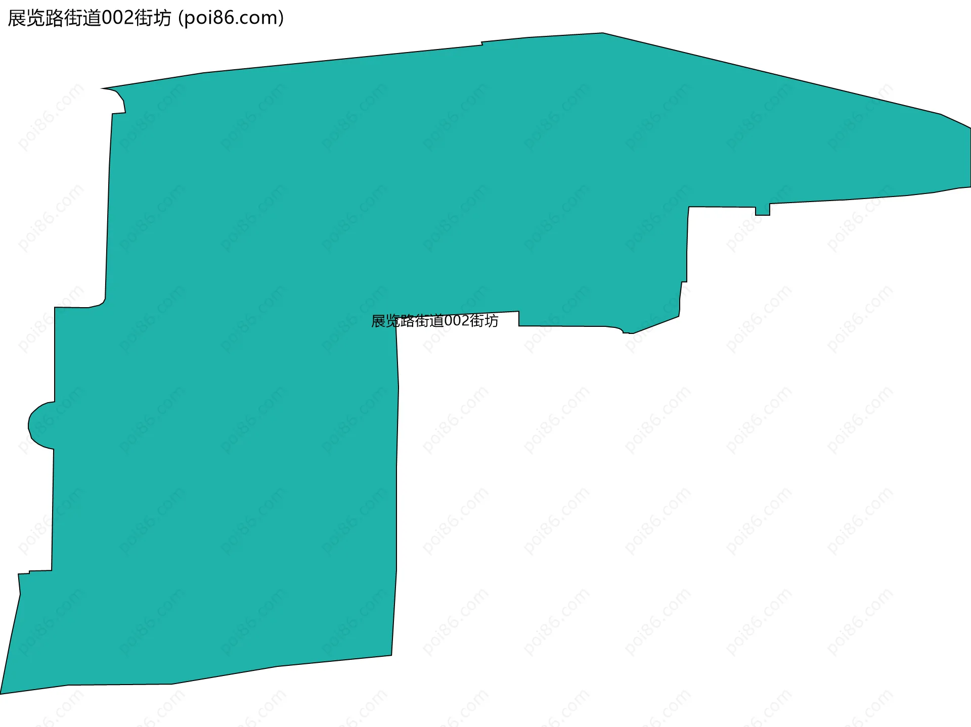 展览路街道002街坊边界地图