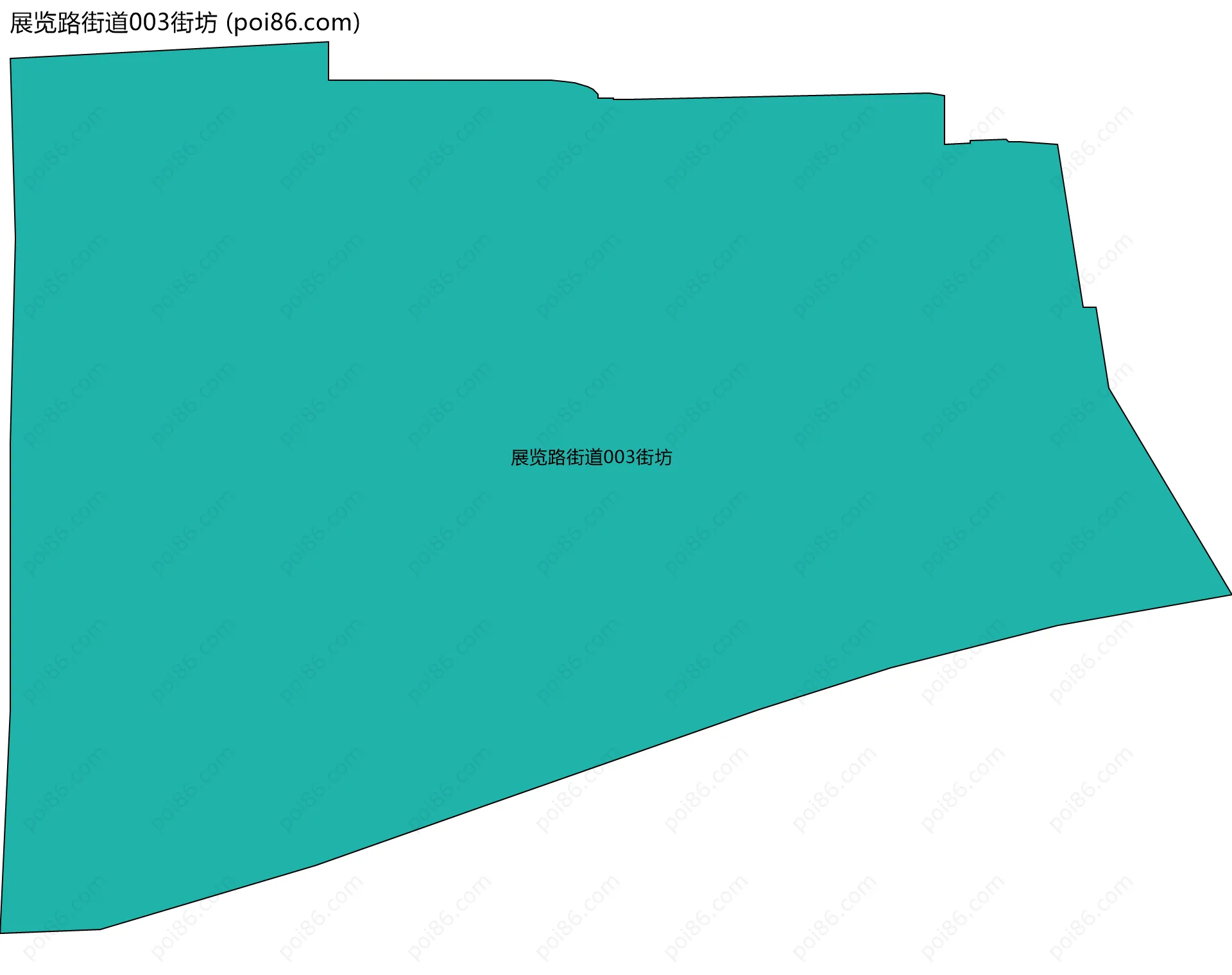 展览路街道003街坊边界地图