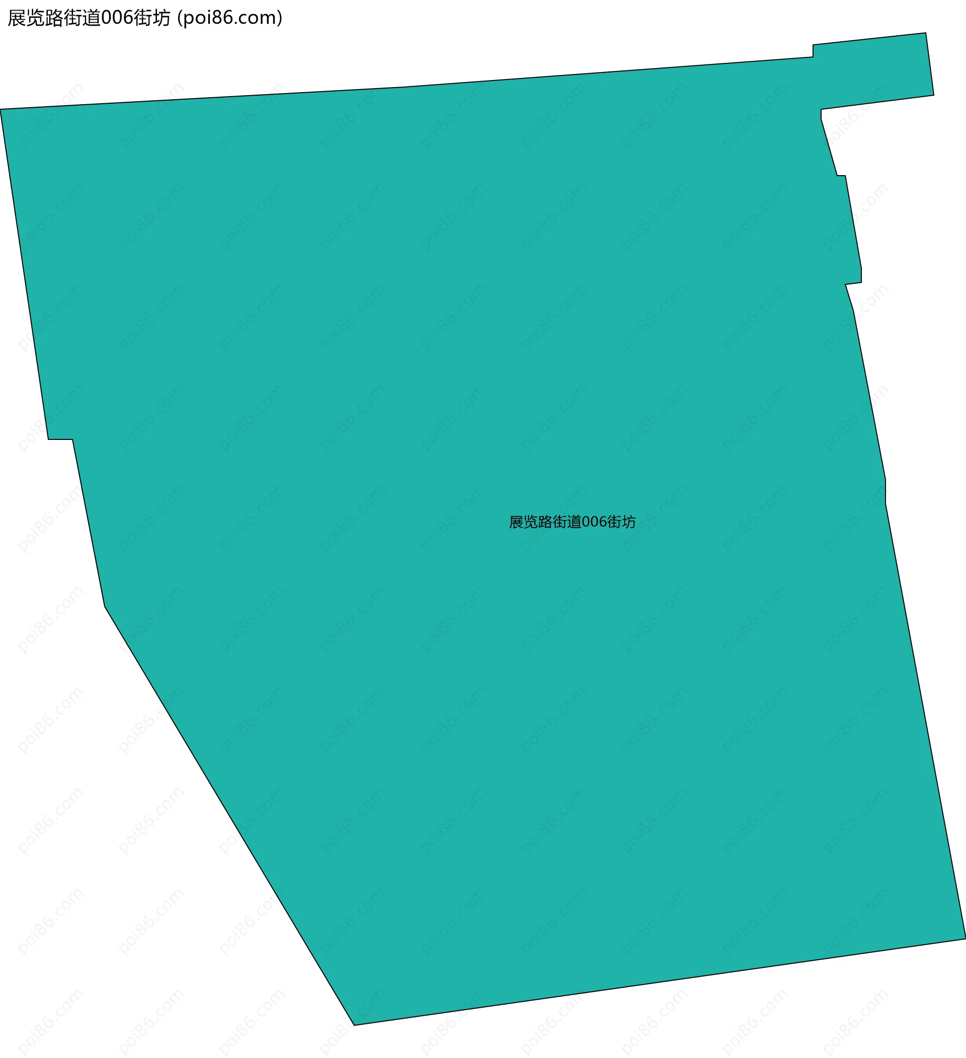 展览路街道006街坊边界地图