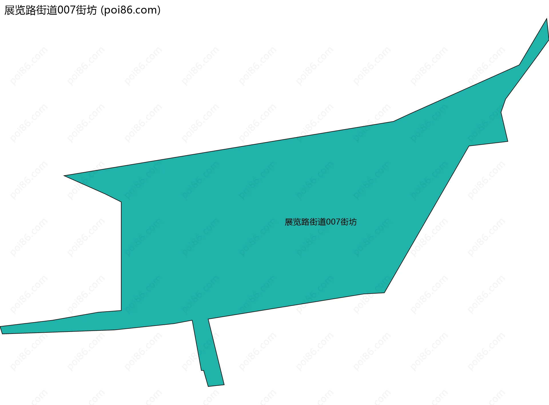 展览路街道007街坊边界地图