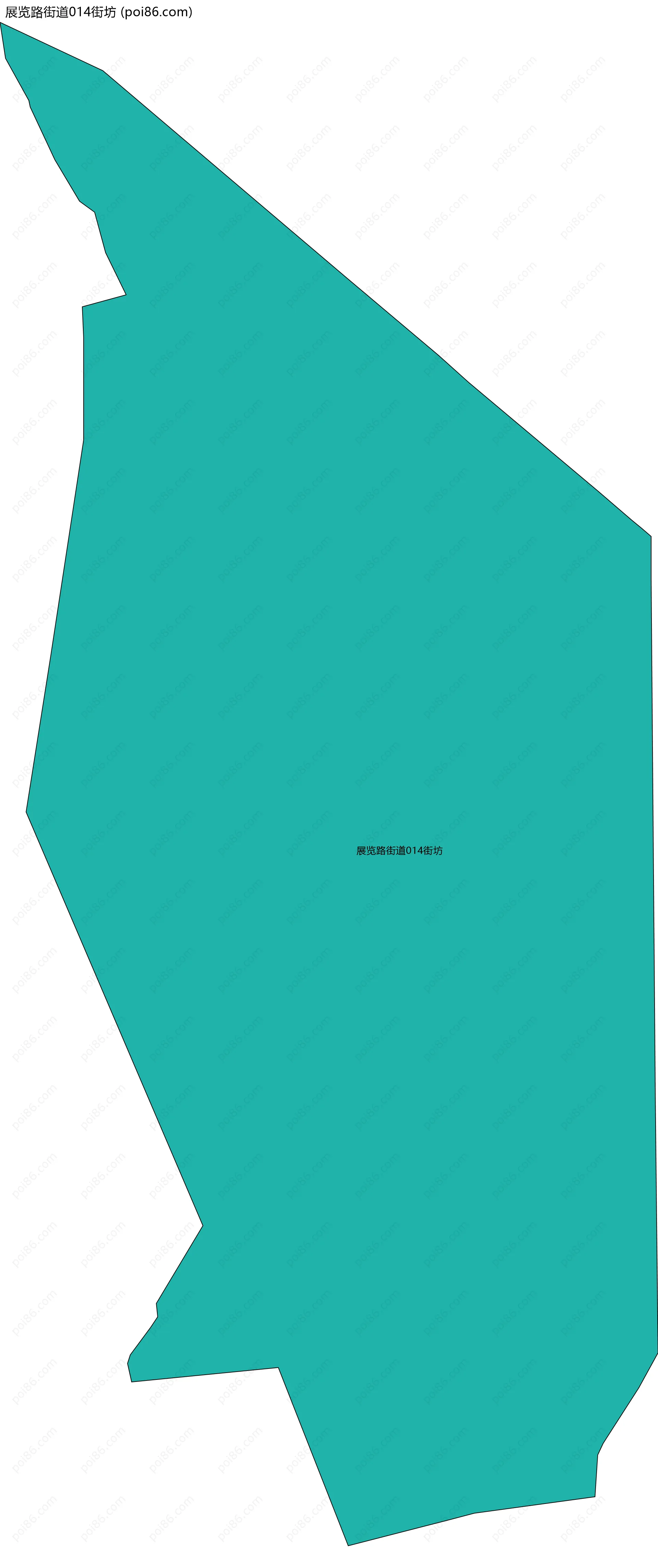 展览路街道014街坊边界地图