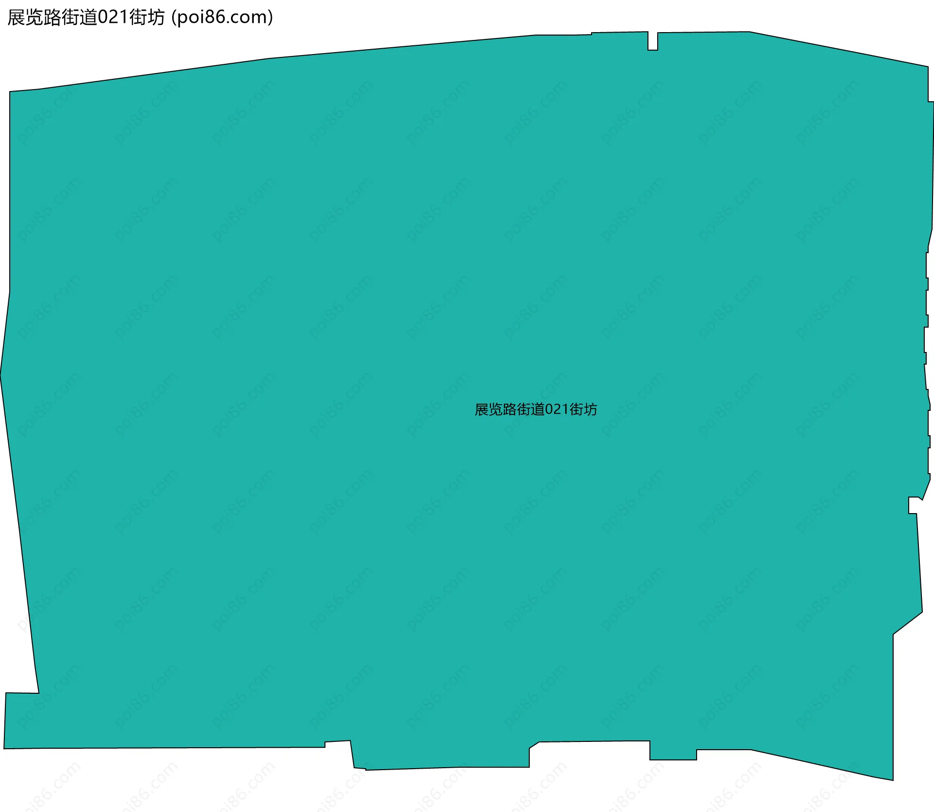 展览路街道021街坊边界地图