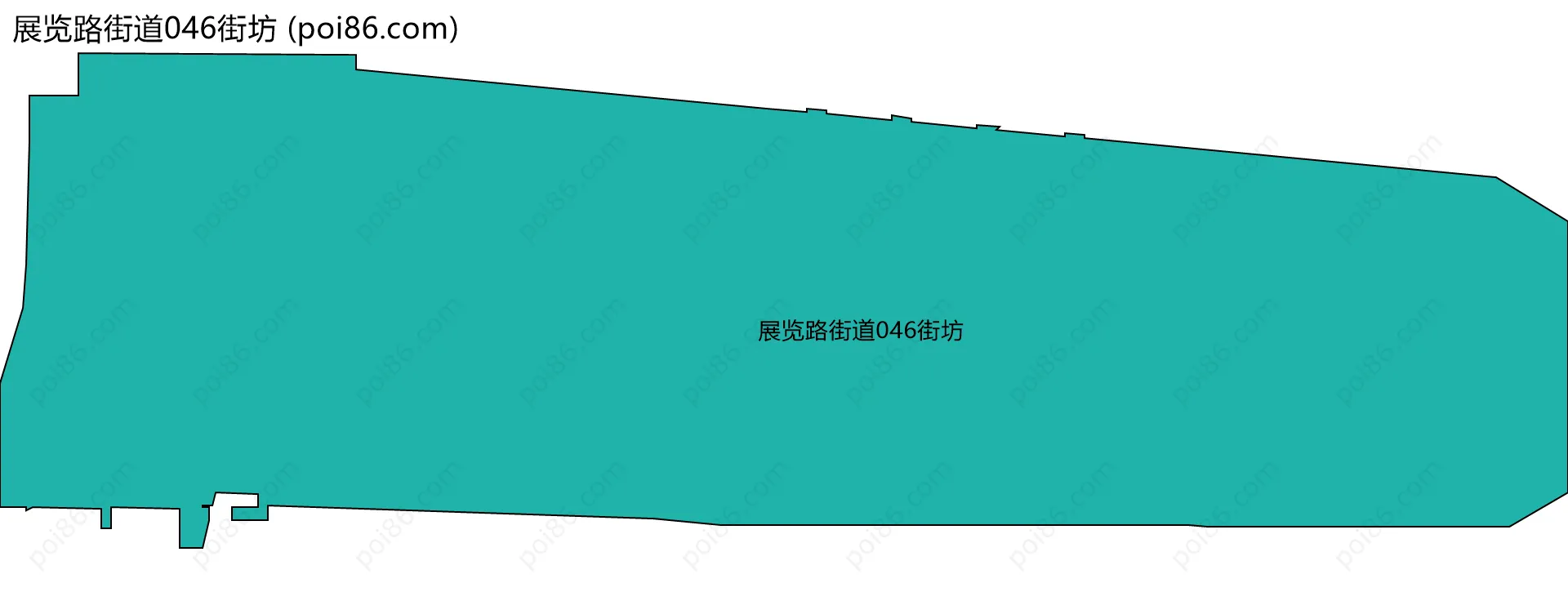 展览路街道046街坊边界地图