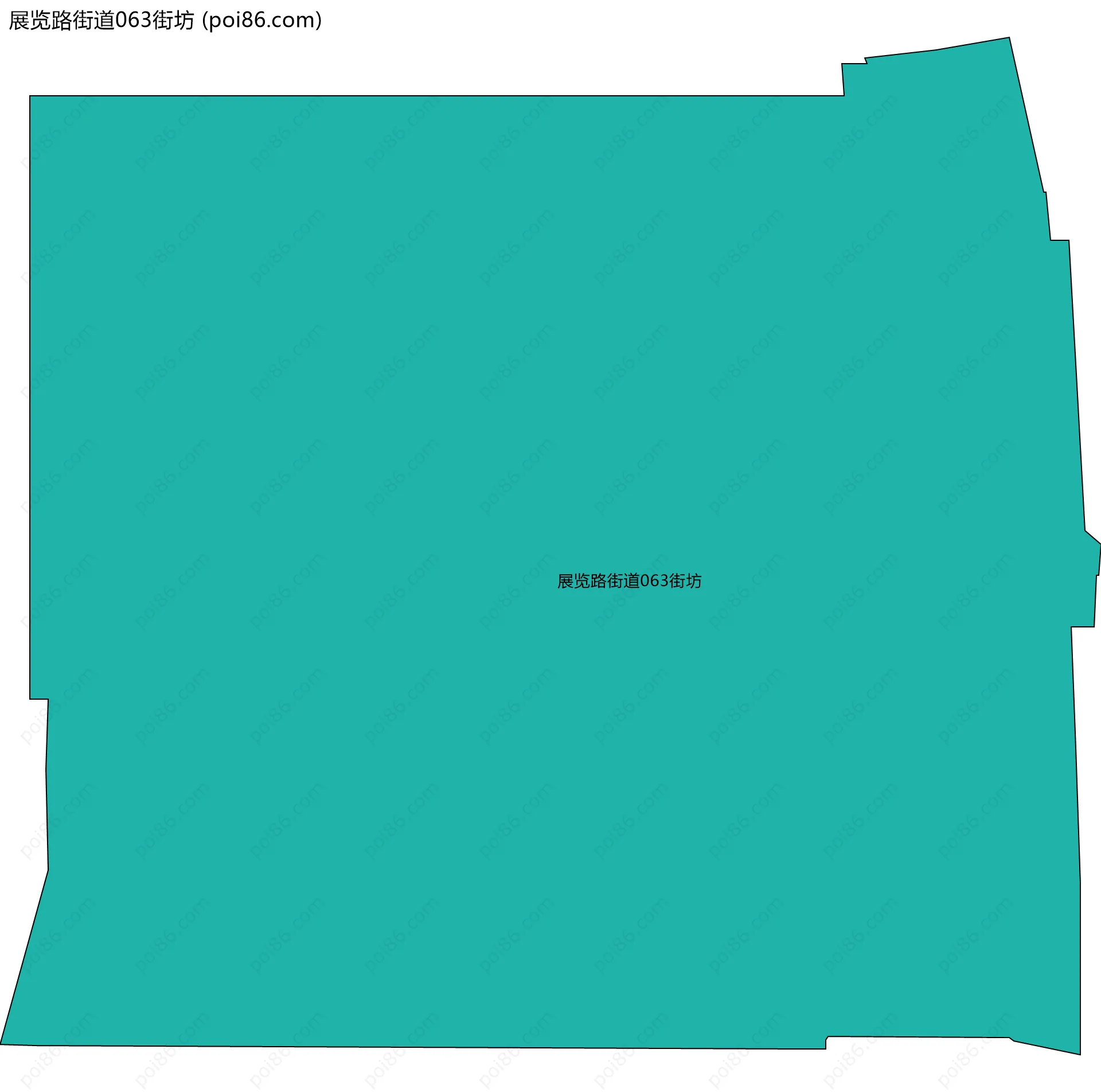展览路街道063街坊边界地图