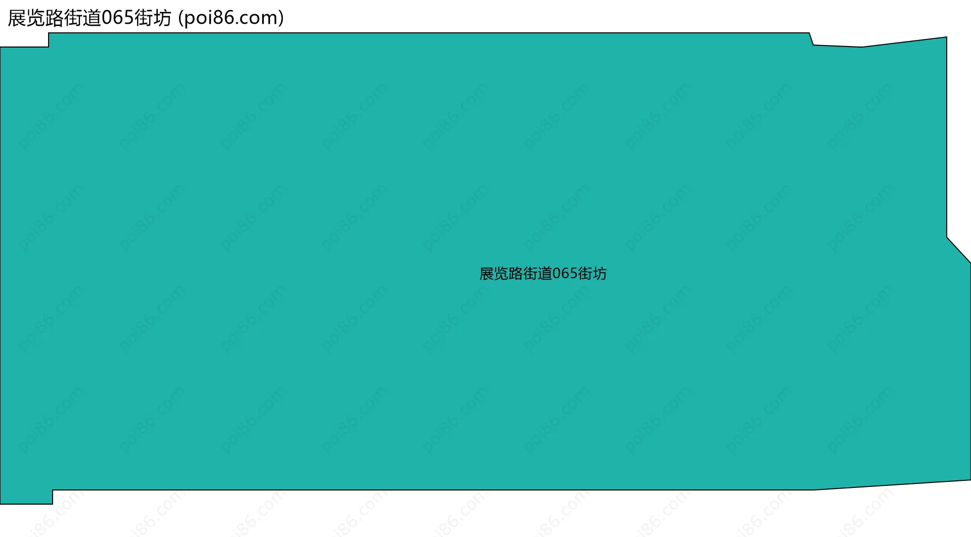 展览路街道065街坊边界地图