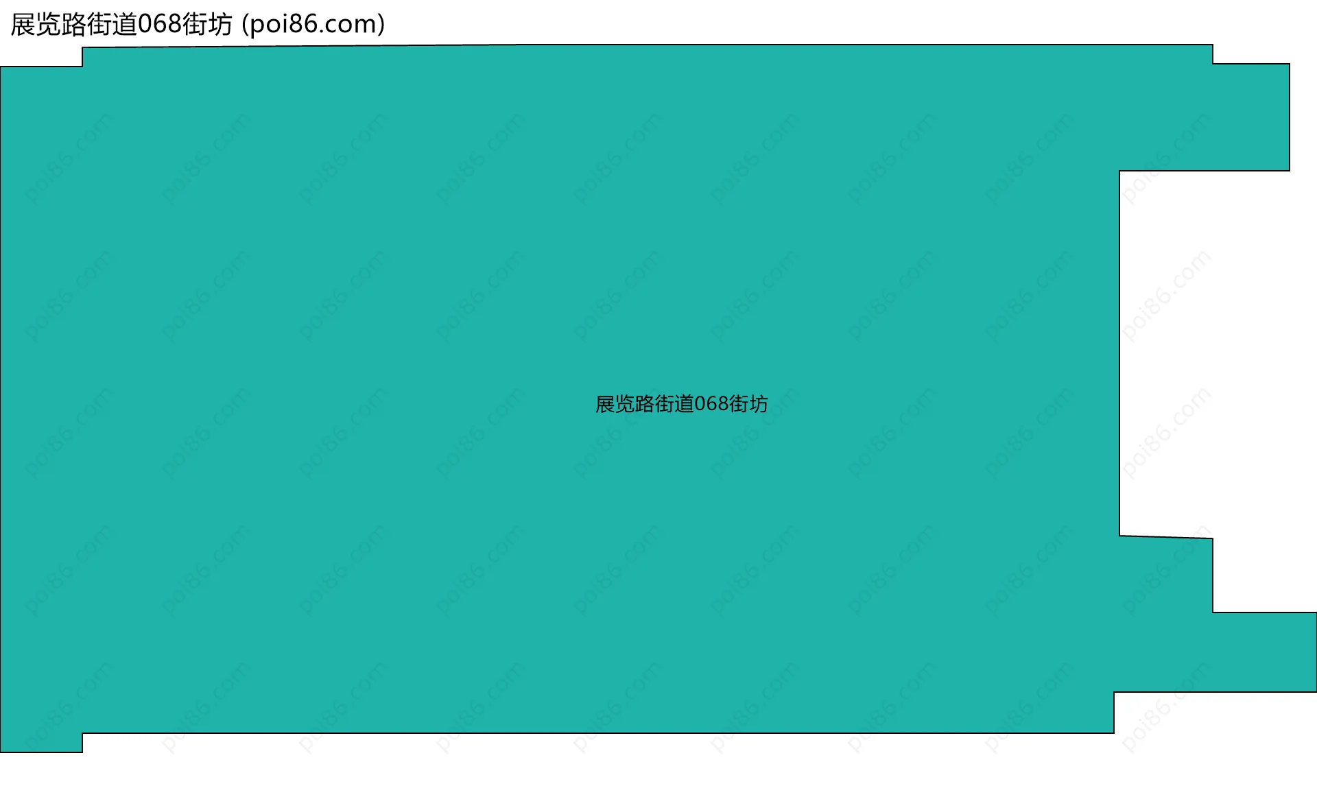 展览路街道068街坊边界地图