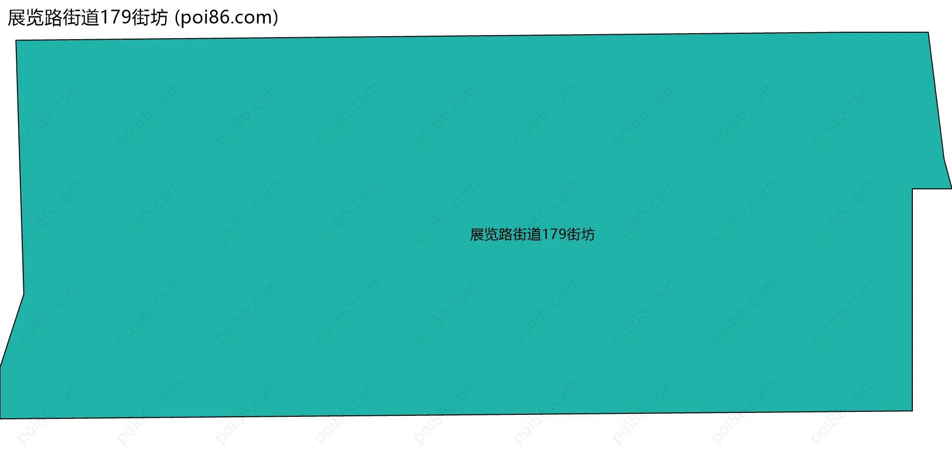 展览路街道179街坊边界地图