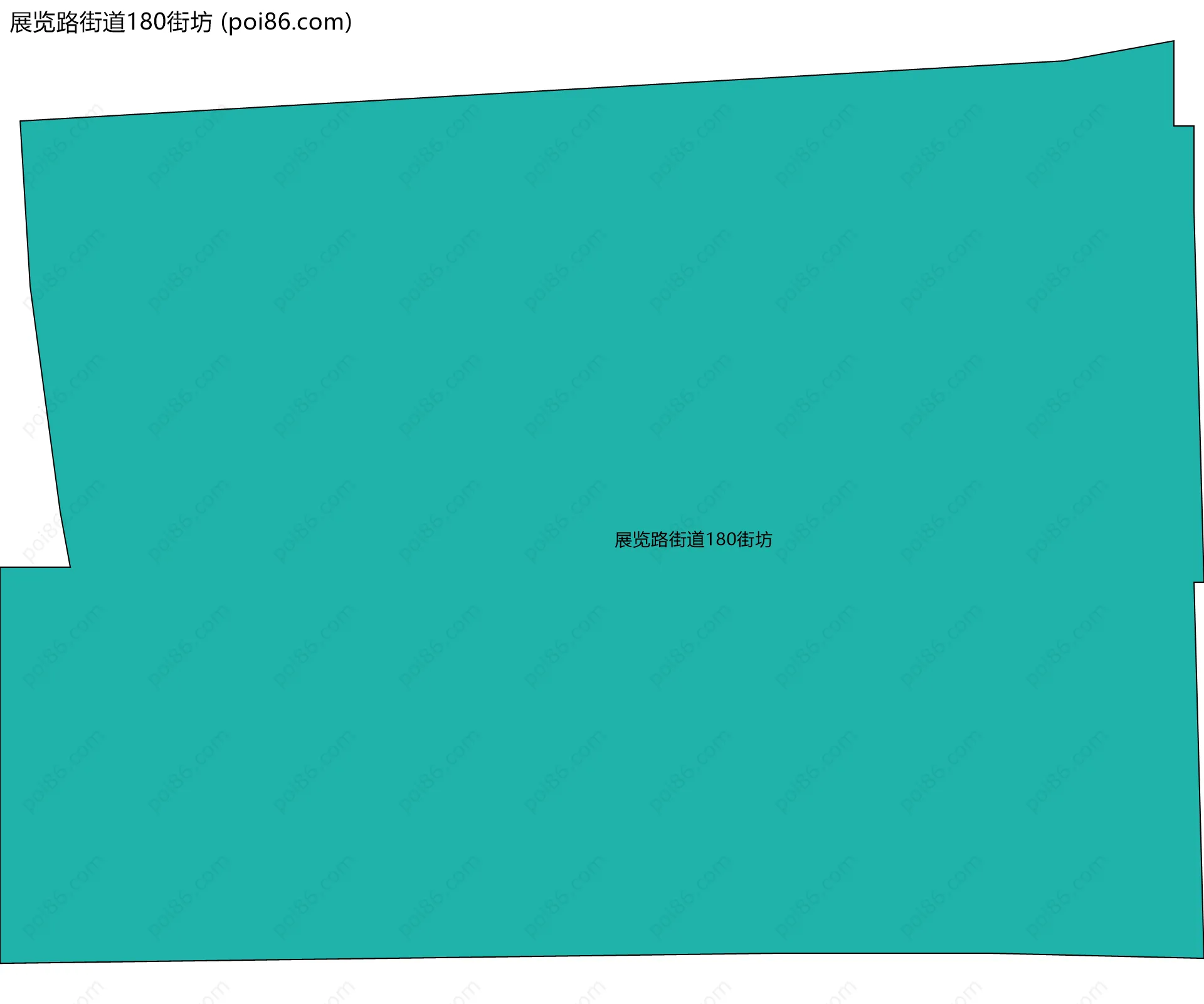 展览路街道180街坊边界地图