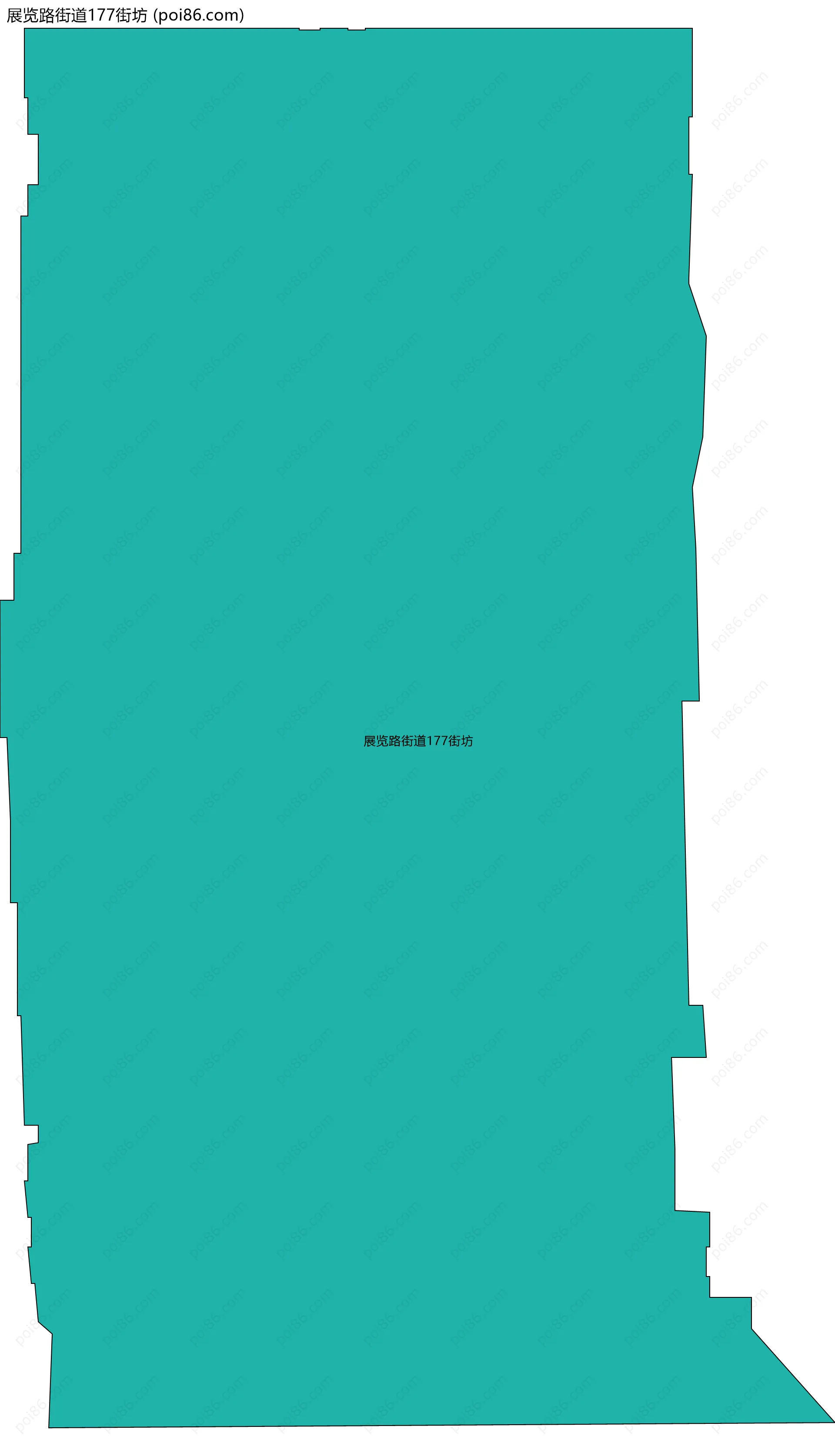 展览路街道177街坊边界地图