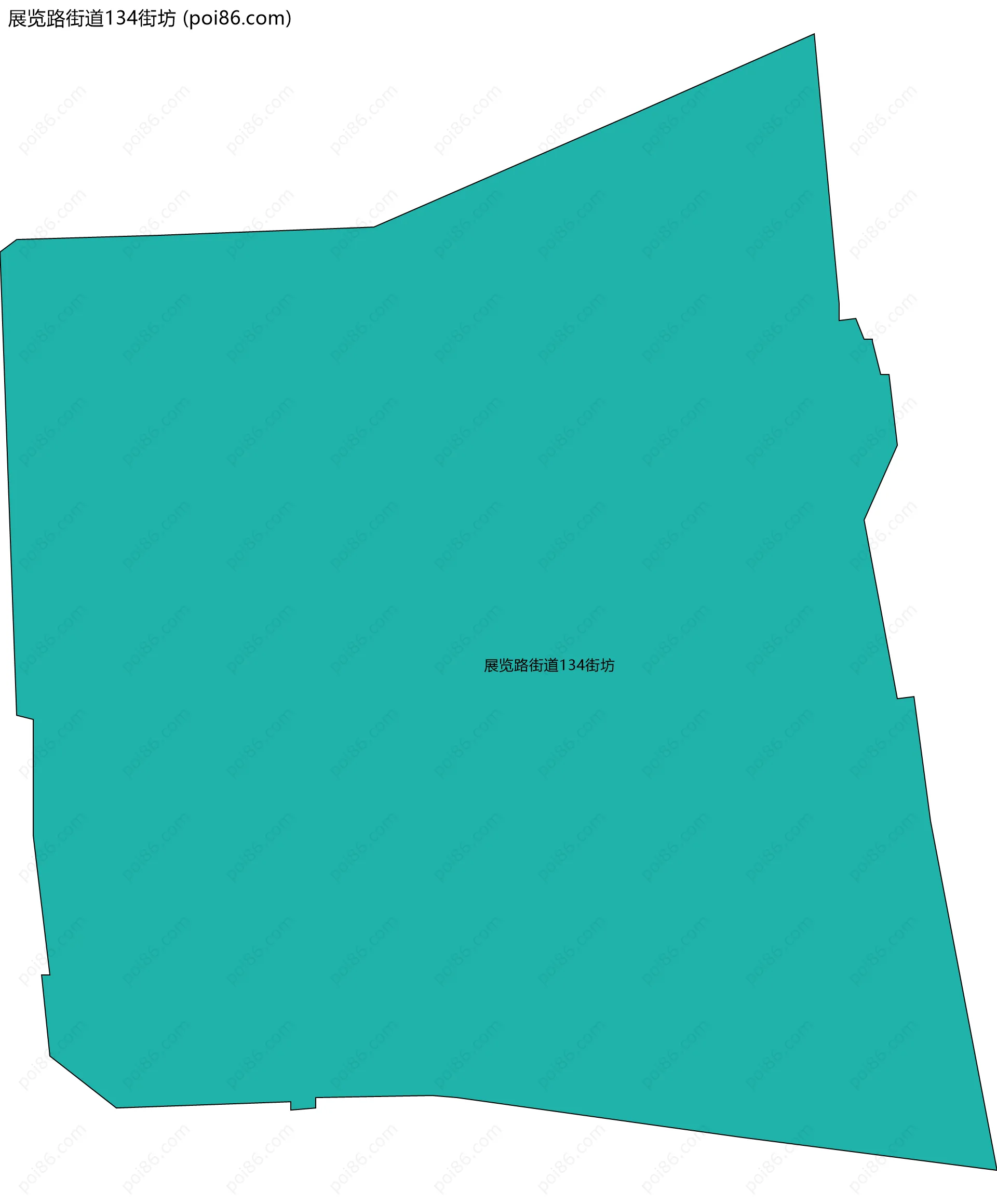 展览路街道134街坊边界地图