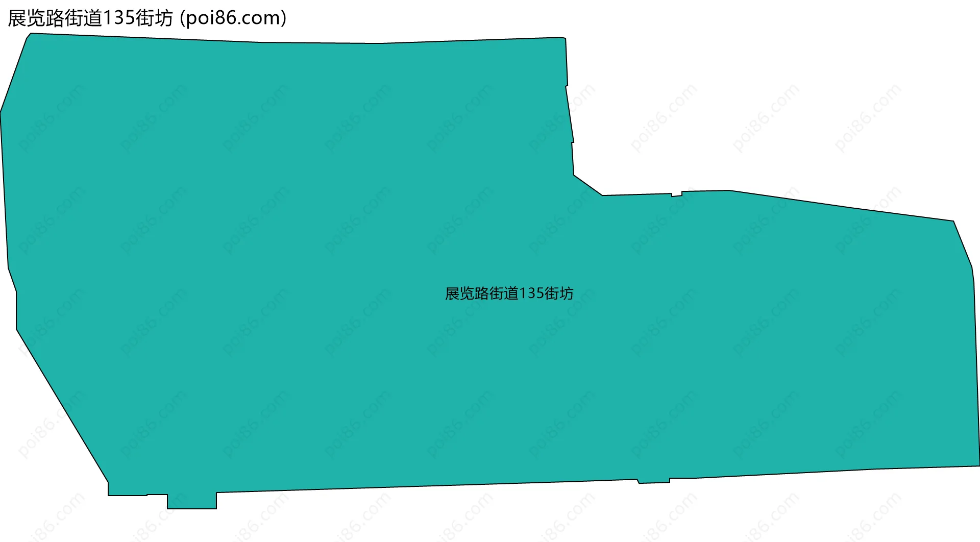 展览路街道135街坊边界地图