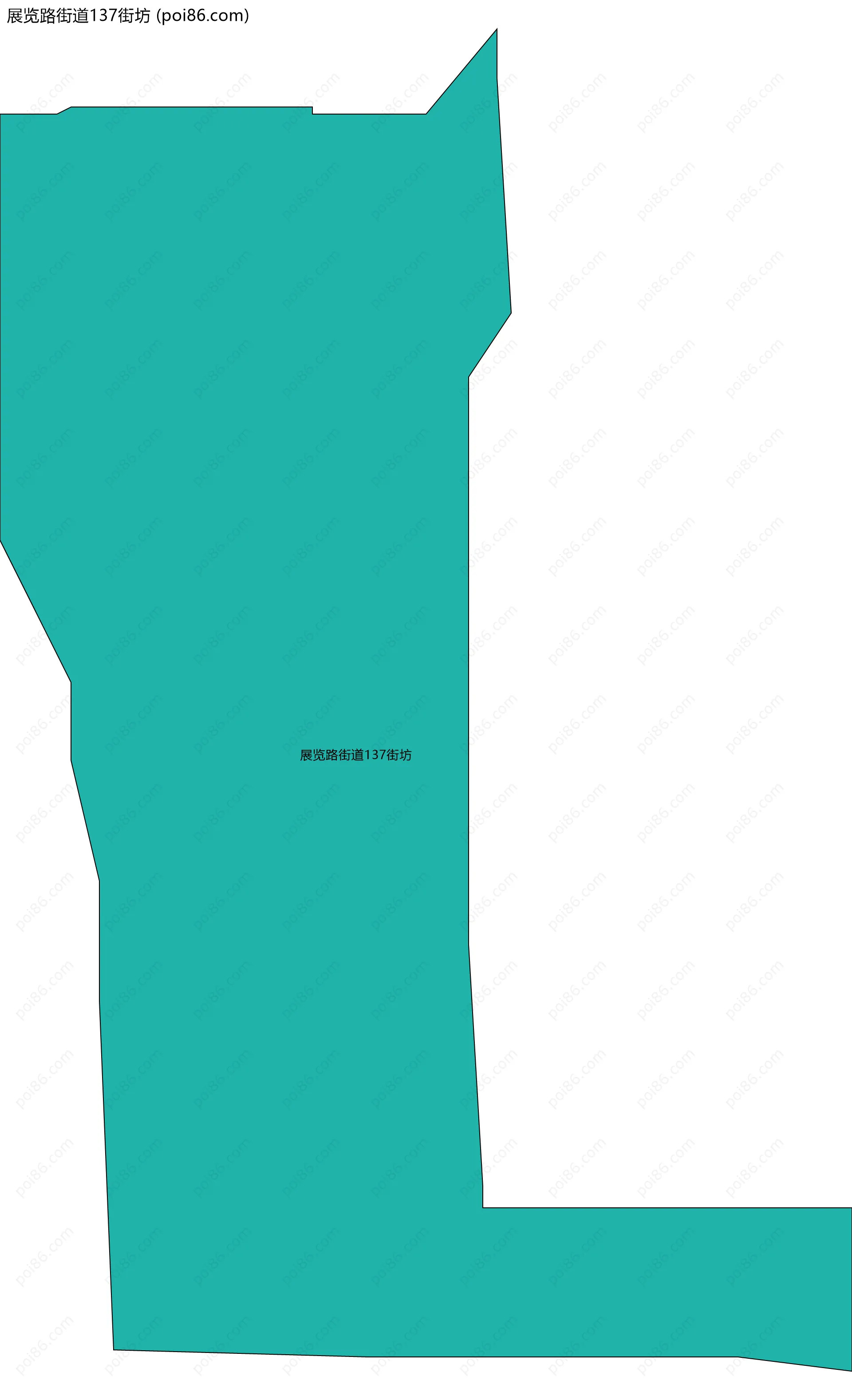 展览路街道137街坊边界地图