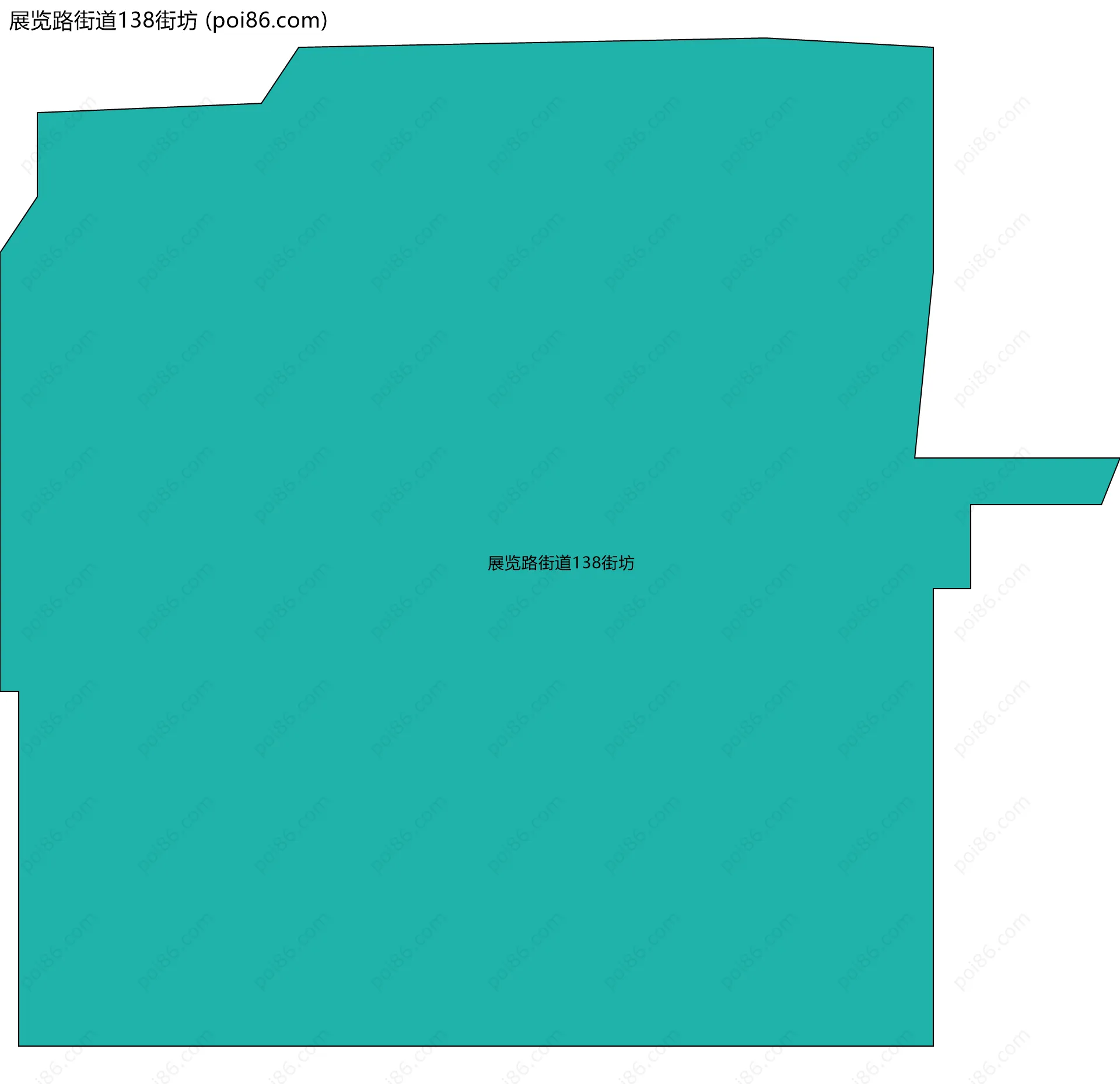 展览路街道138街坊边界地图
