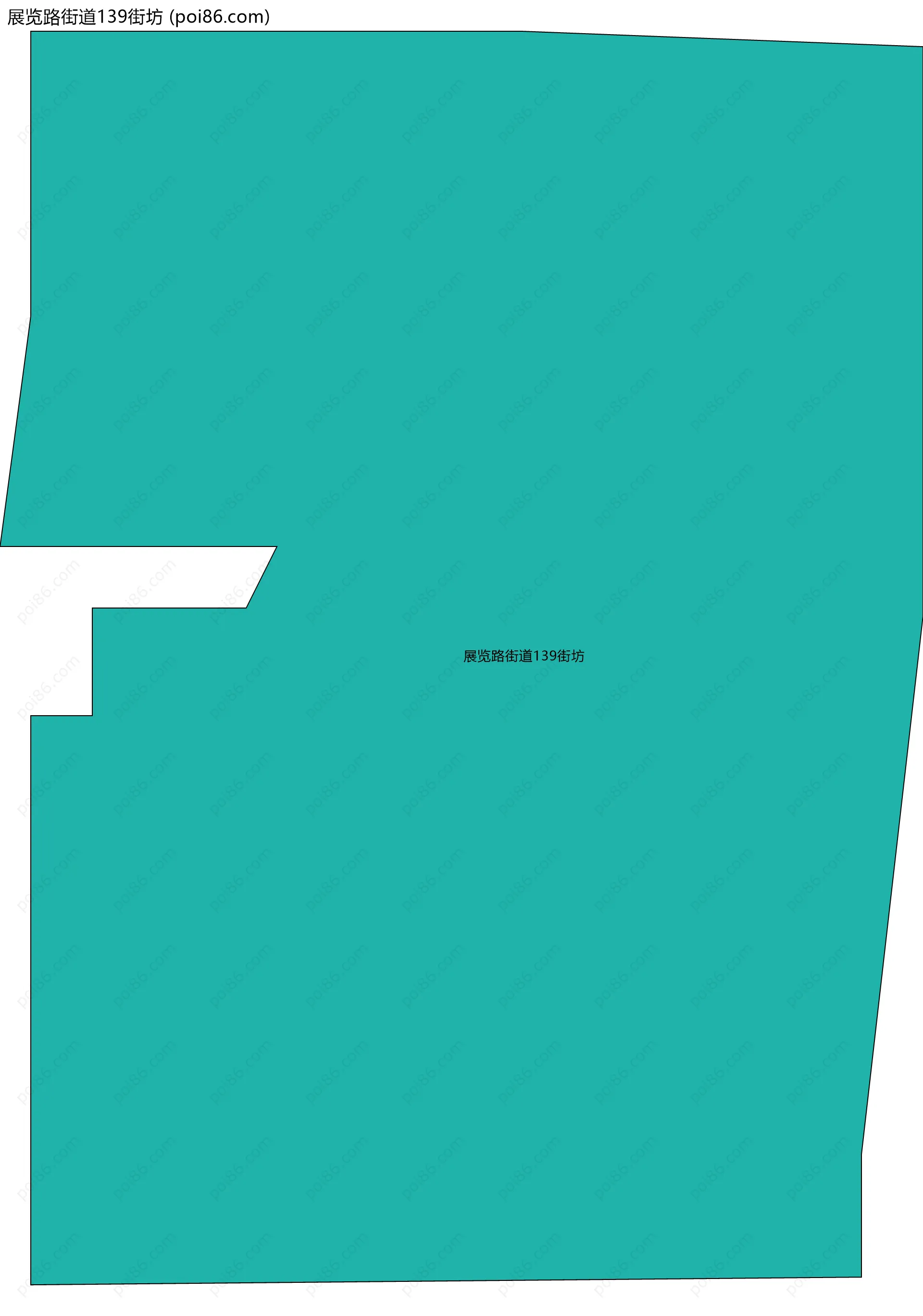 展览路街道139街坊边界地图