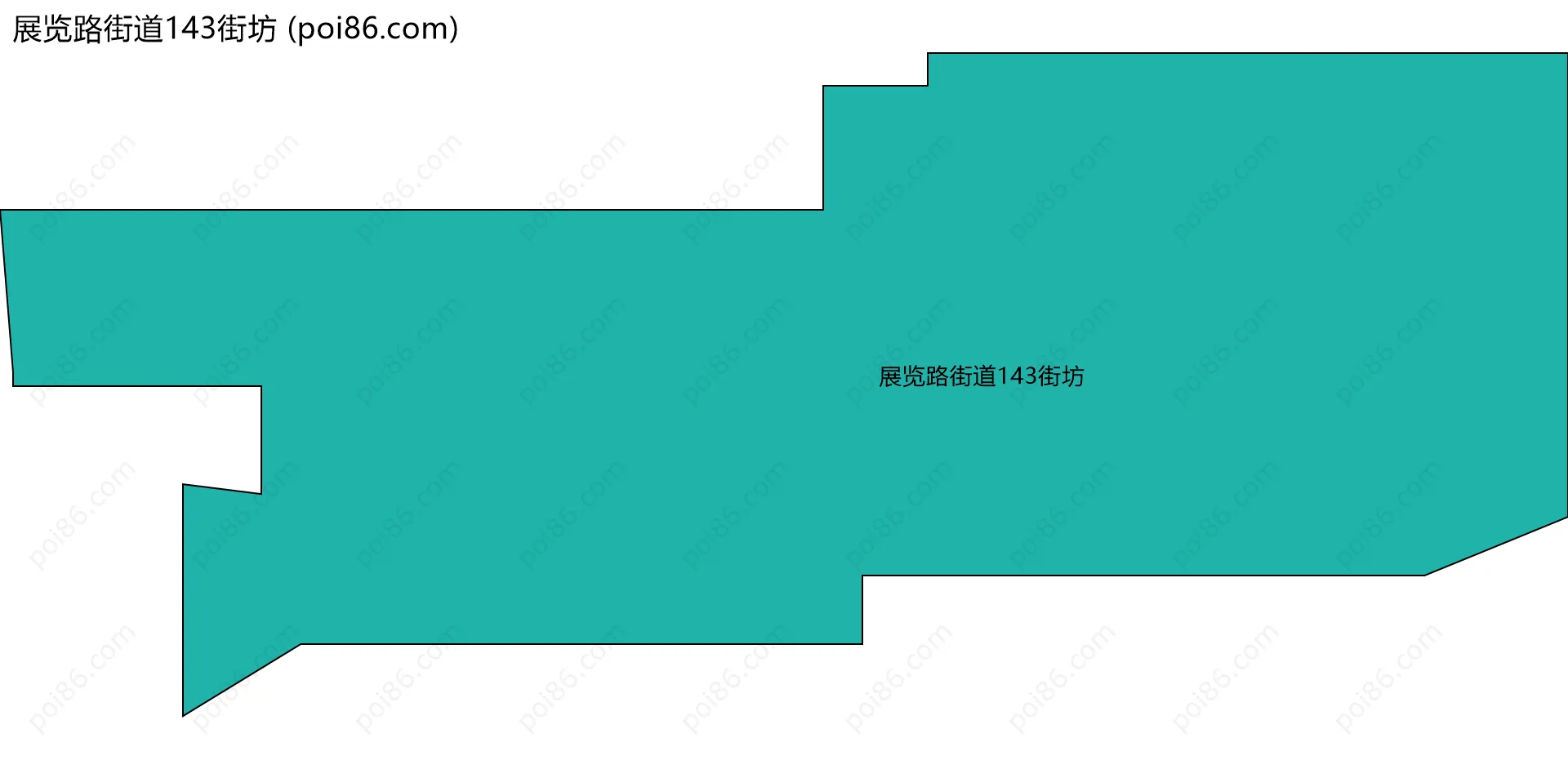 展览路街道143街坊边界地图