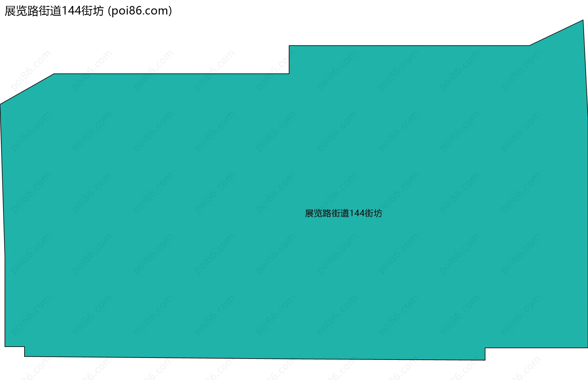 展览路街道144街坊边界地图