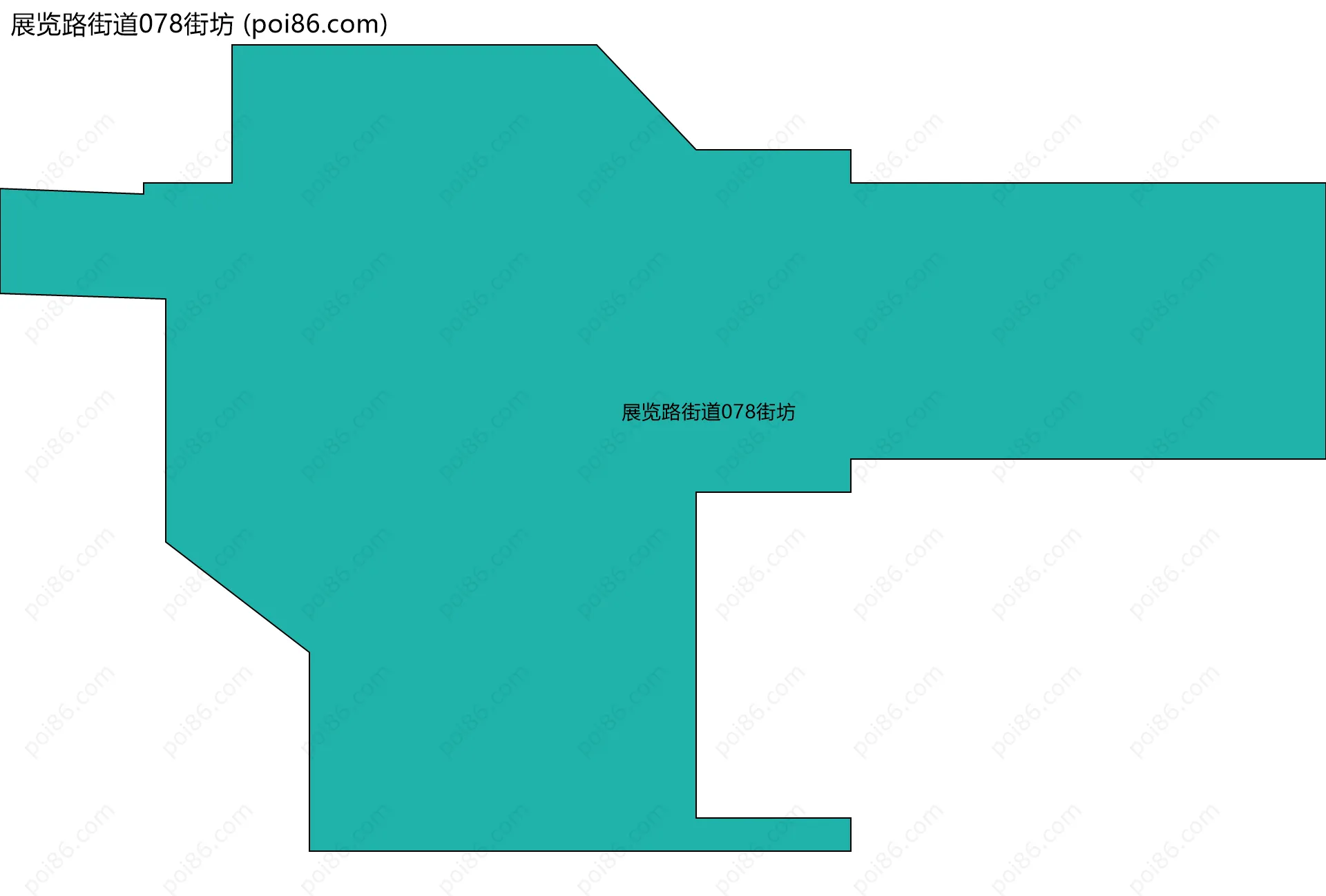 展览路街道078街坊边界地图