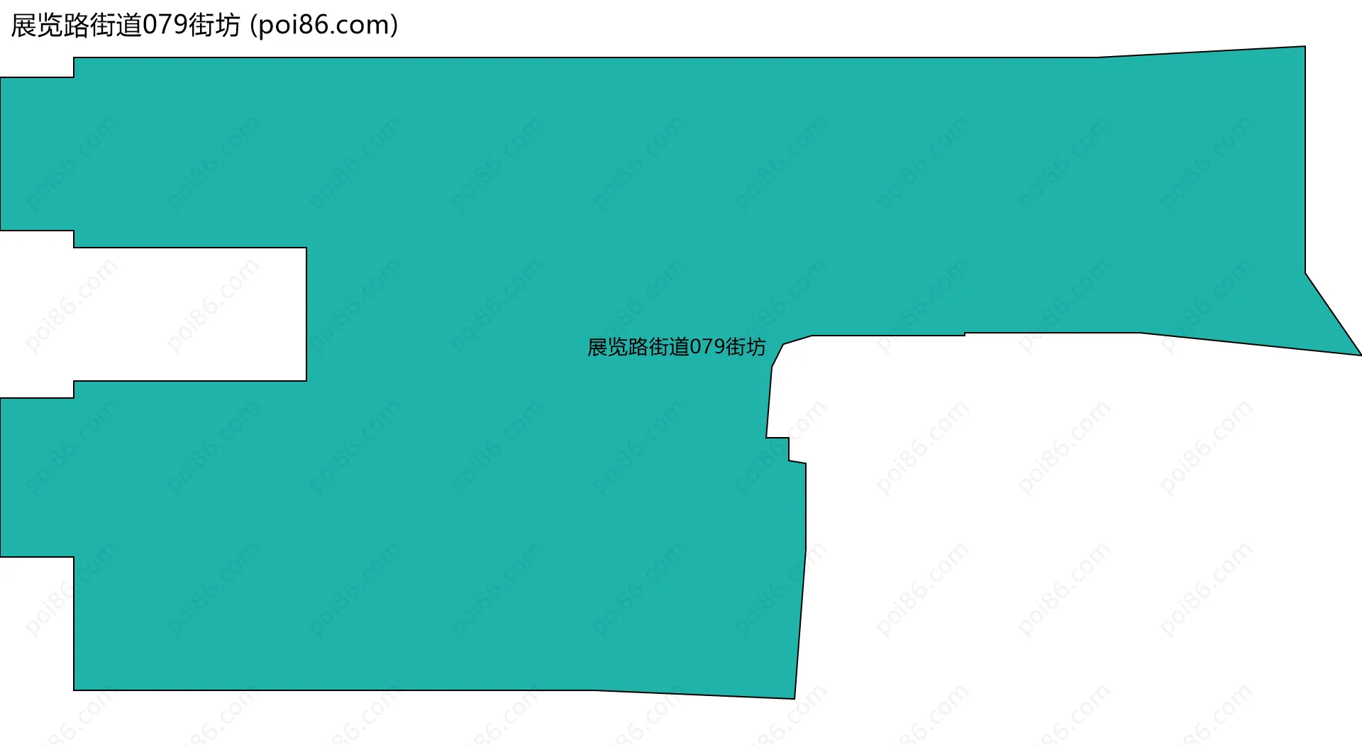 展览路街道079街坊边界地图