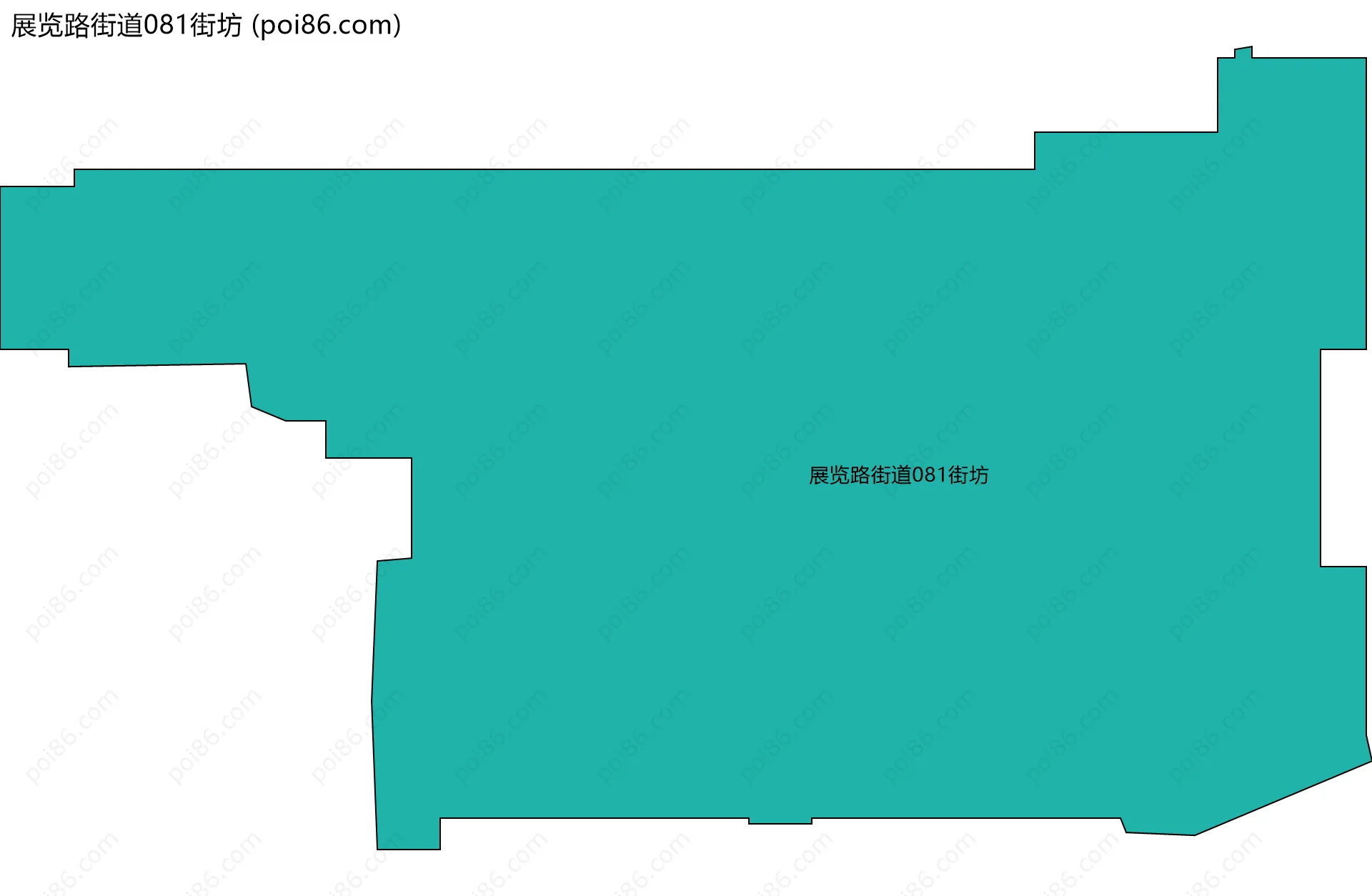展览路街道081街坊边界地图