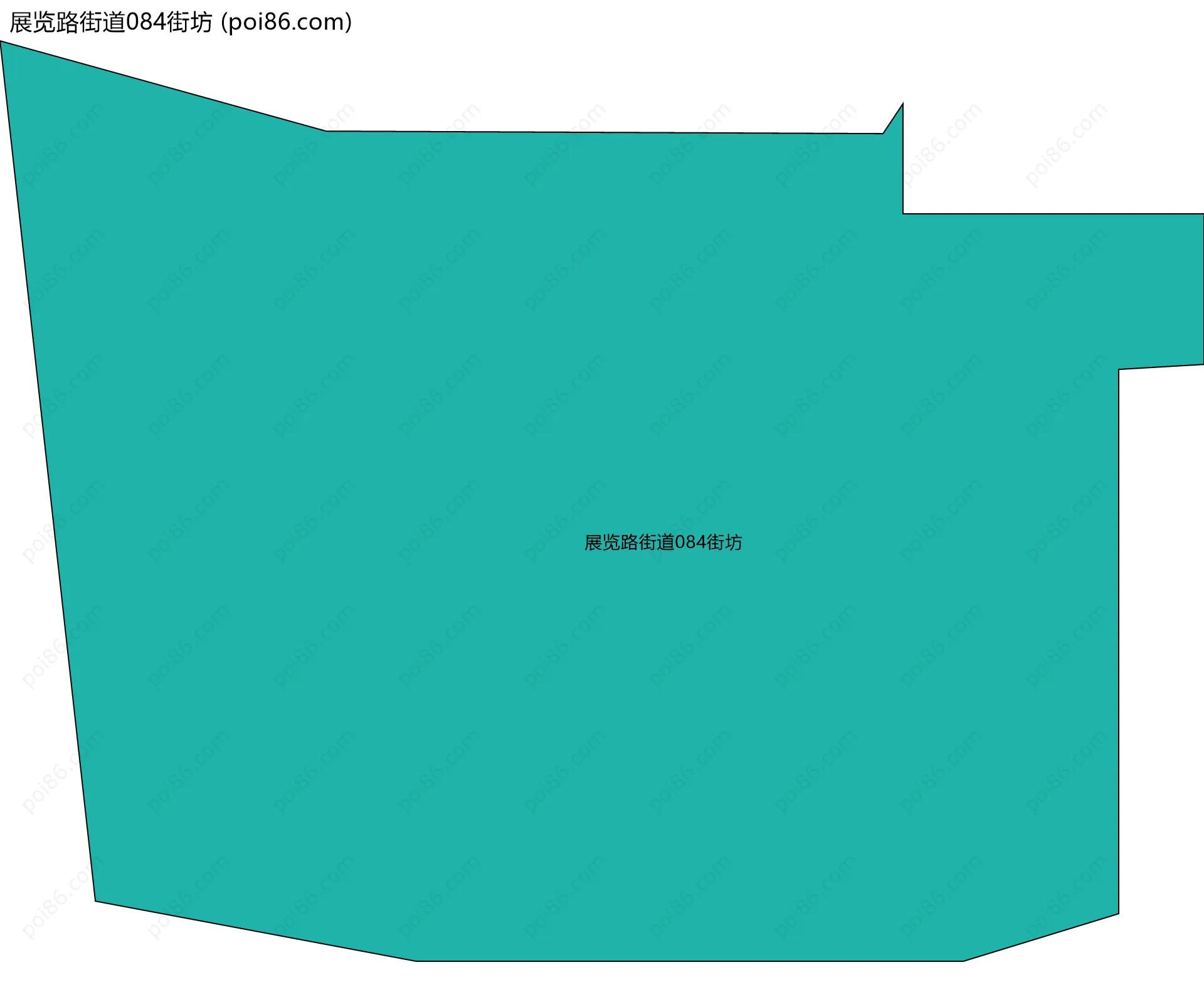展览路街道084街坊边界地图