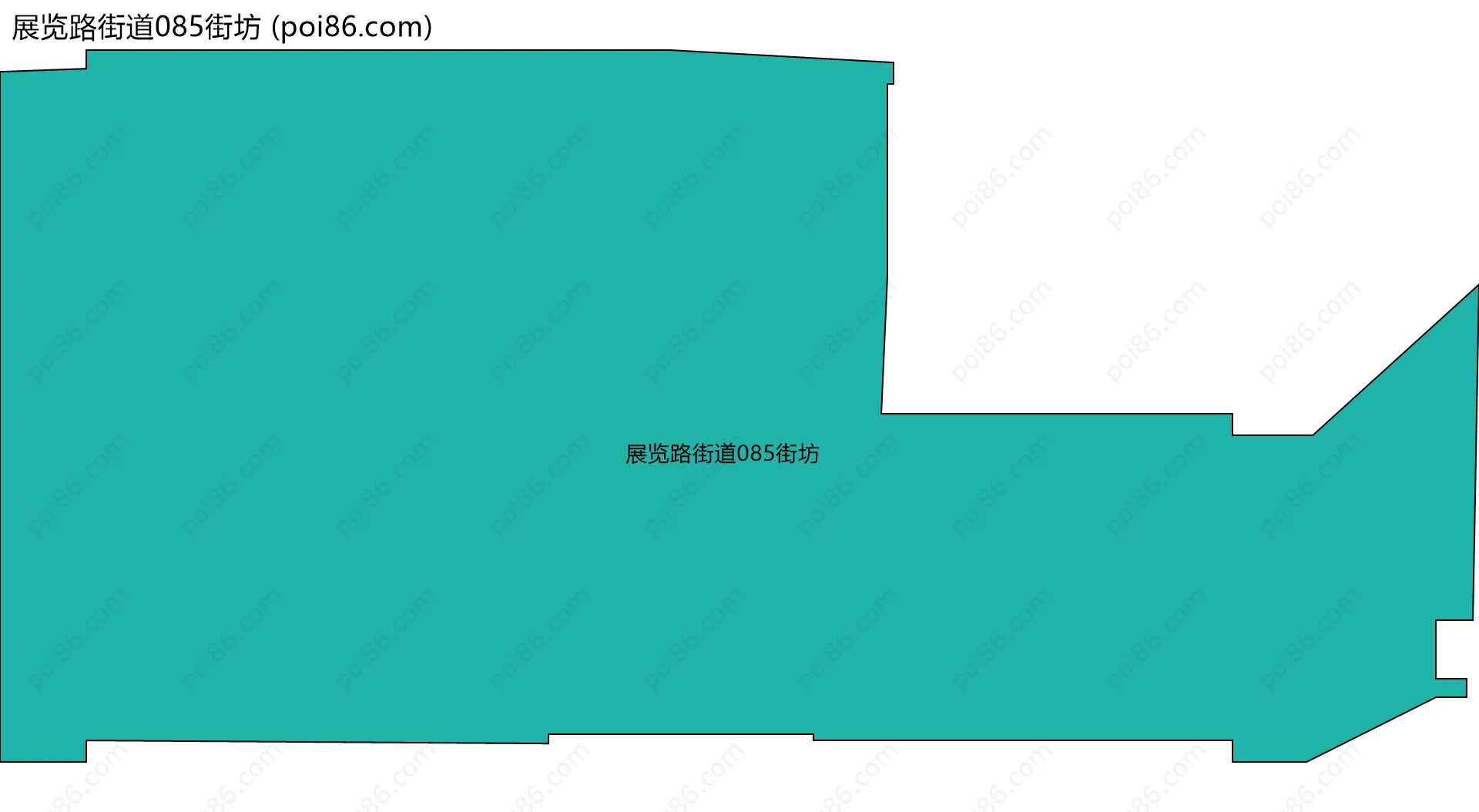 展览路街道085街坊边界地图