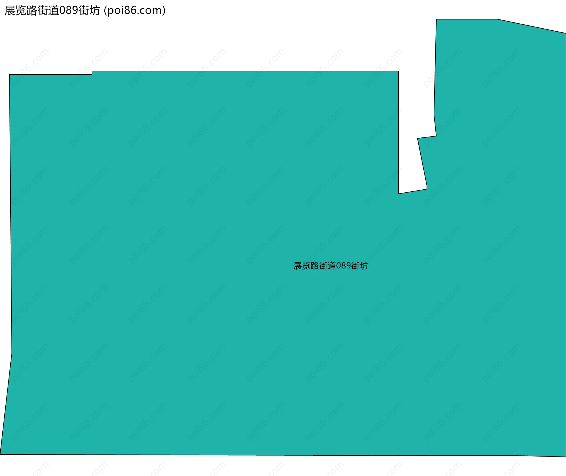 展览路街道089街坊边界地图