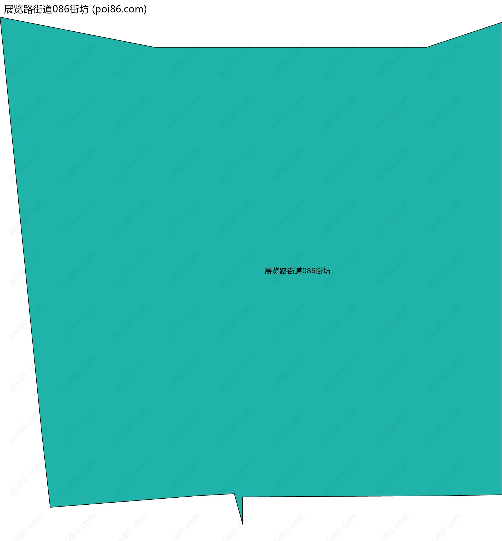 展览路街道086街坊边界地图