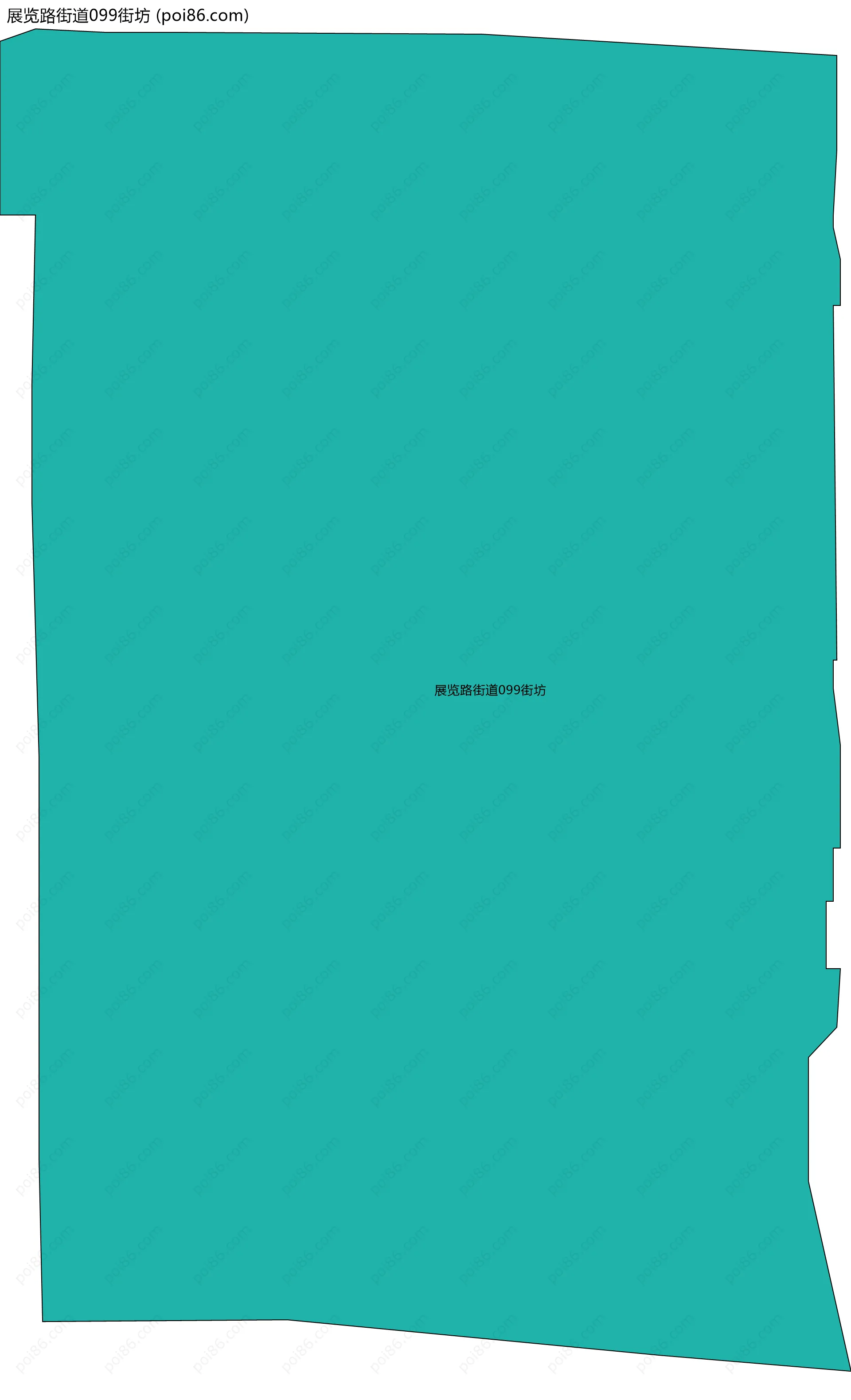 展览路街道099街坊边界地图