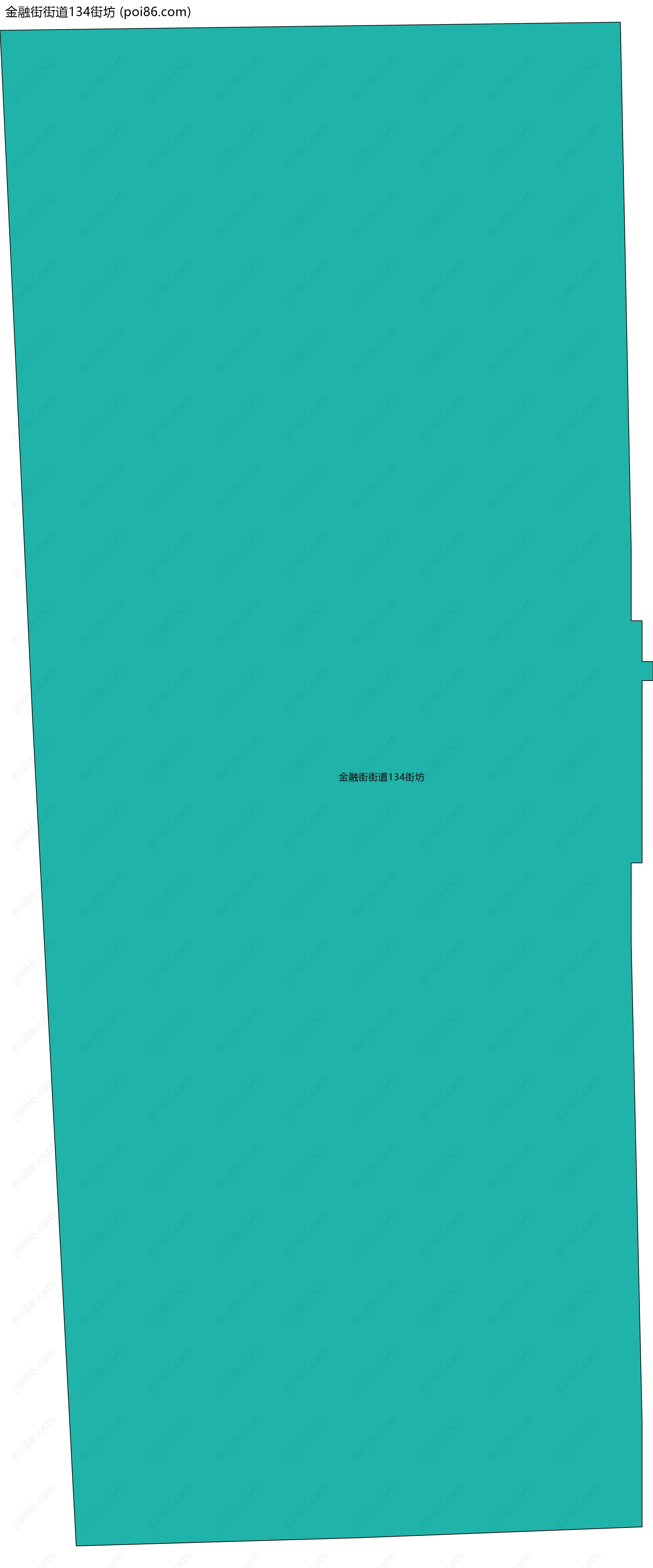 金融街街道134街坊边界地图