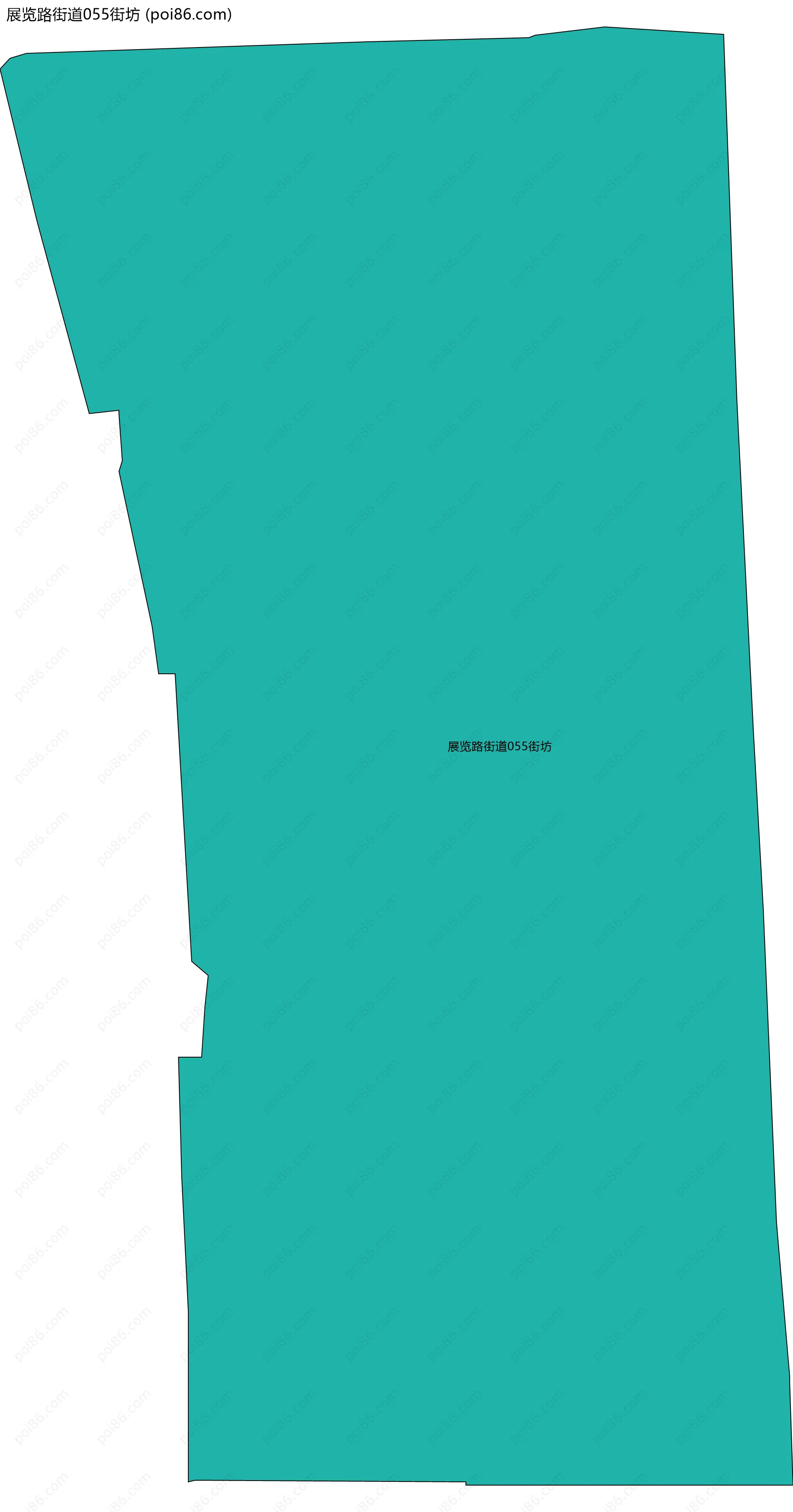 展览路街道055街坊边界地图